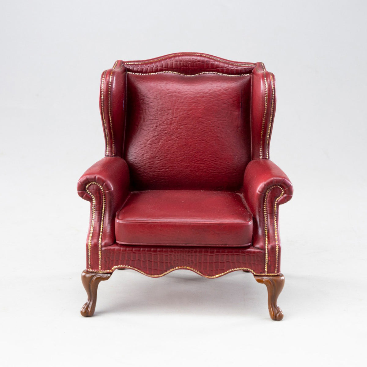 MMMTOYS Studio 1:12 Scale Burgundy Manor Armchair Model