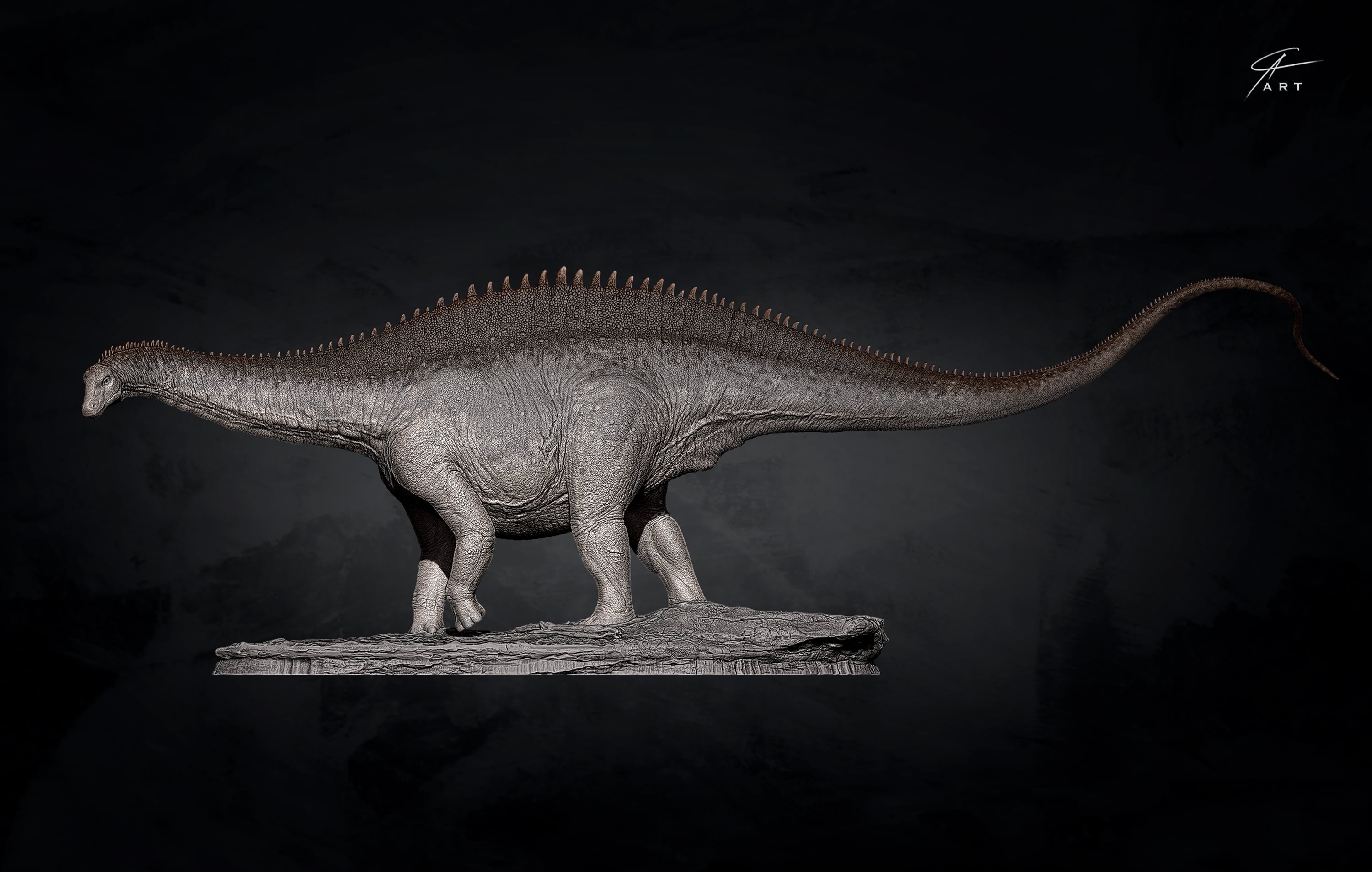 Anningpale 1:35 Scale Maraapunisaurus Model