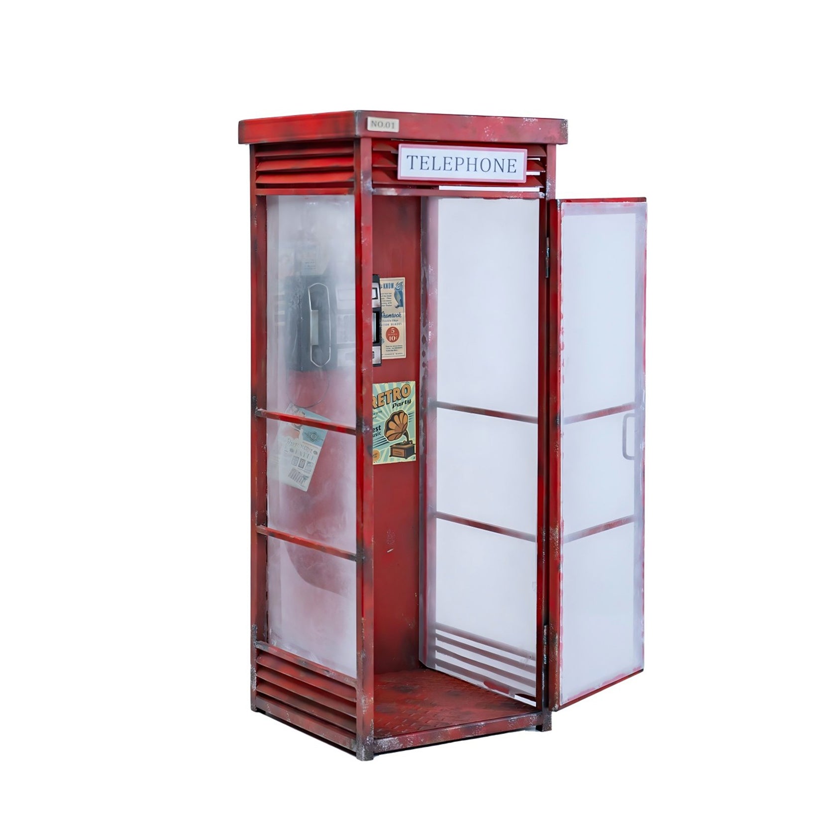 MMMTOYS 1:6 Scale Telephone Booth Model
