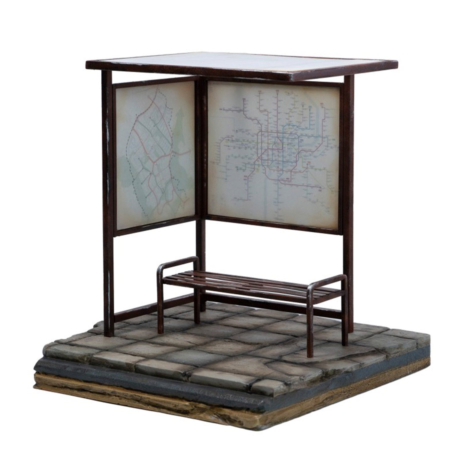 MMMTOYS Studio 1:12 Scale Bus Stop Diorama Figurine