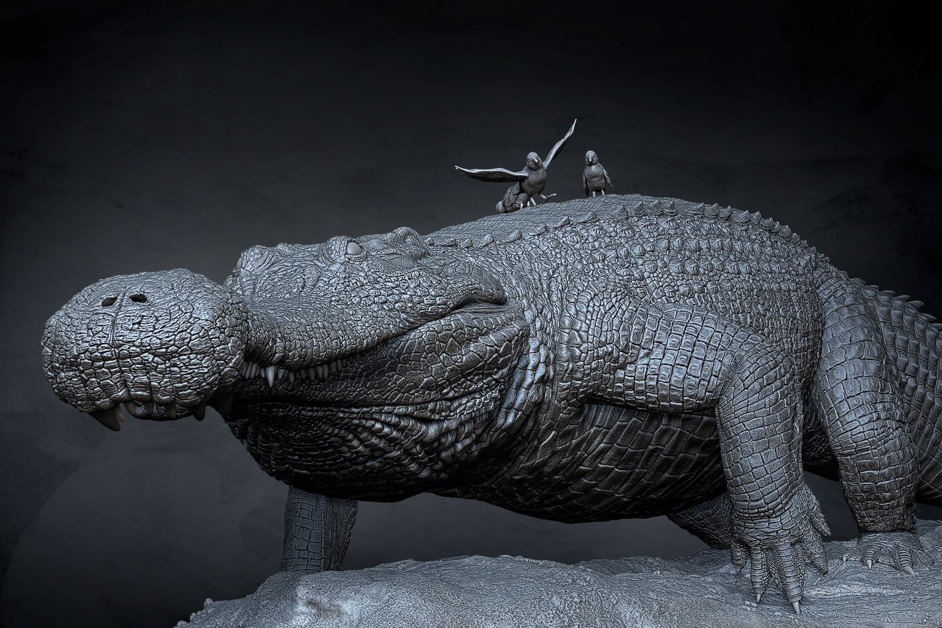 Anningpale 1:18 Scale Sarcosuchus imperator Model
