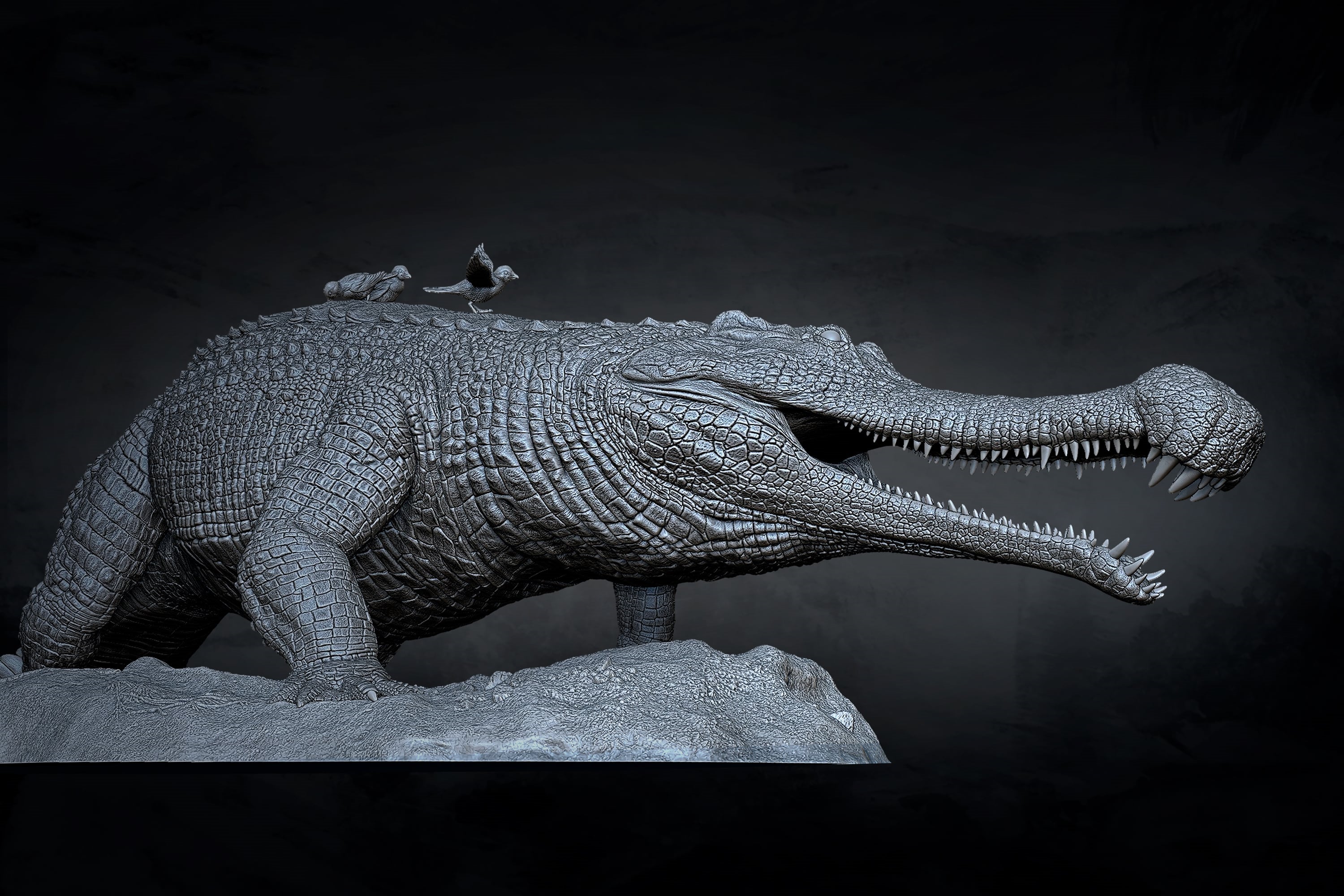 Anningpale 1:18 Scale Sarcosuchus imperator Model