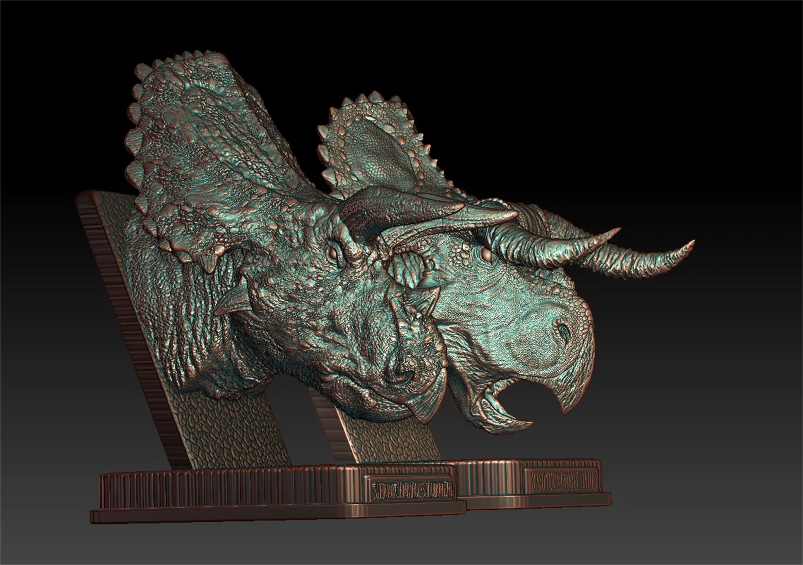 PASSION CHARGER 1/10 Ceratopsier-Kopfskulptur-Serie GK Modell