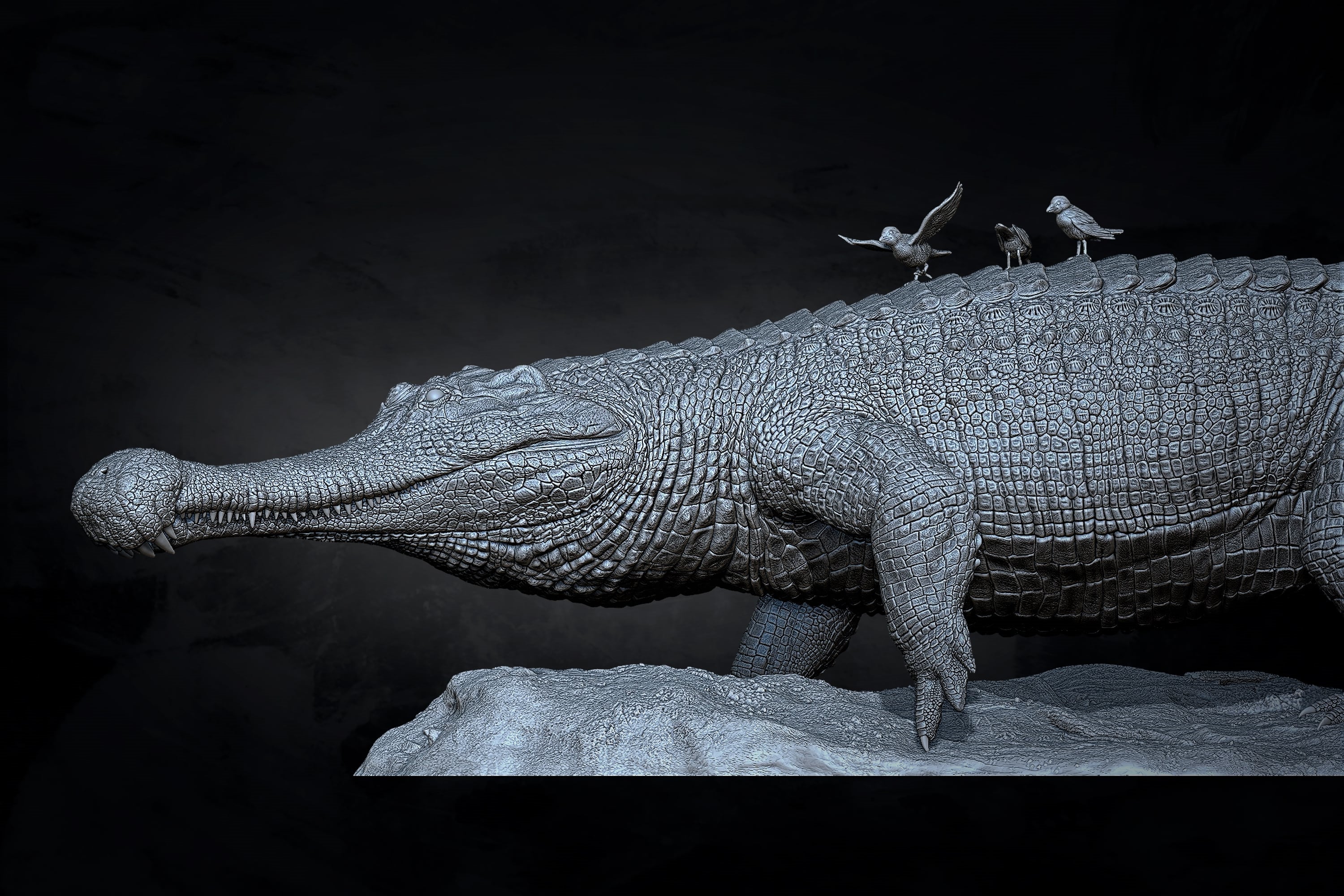 Anningpale 1:18 Scale Sarcosuchus imperator Model