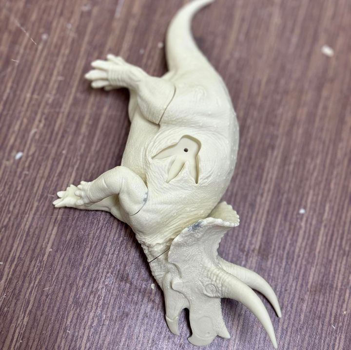 De CLAY Studio Tyrannosaurus rex VS Triceratops Model