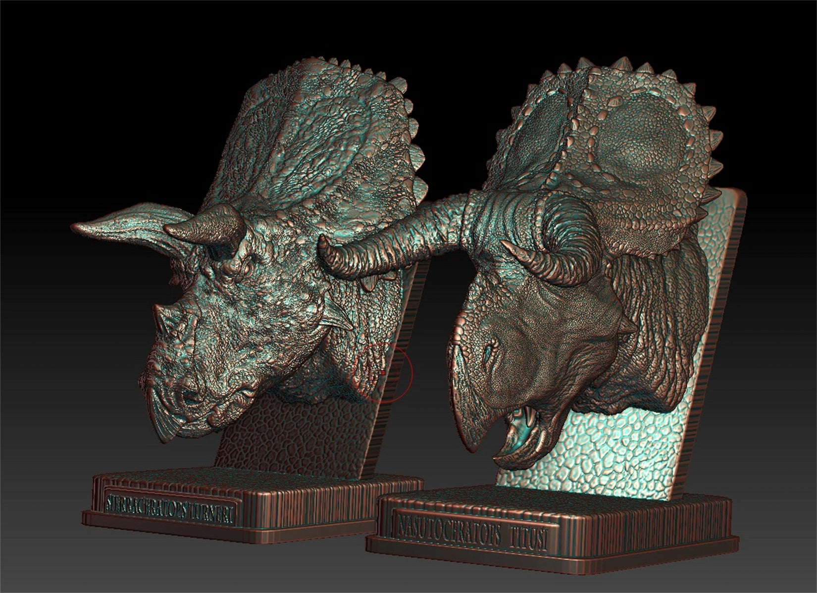 PASSION CHARGER 1/10 Ceratopsier-Kopfskulptur-Serie GK Modell