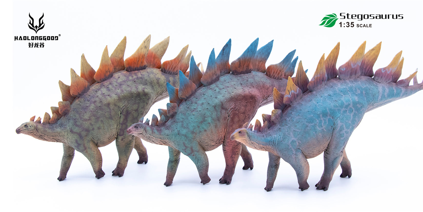 HAOLONGGOOD 1:35 Scale Stegosaurus Model