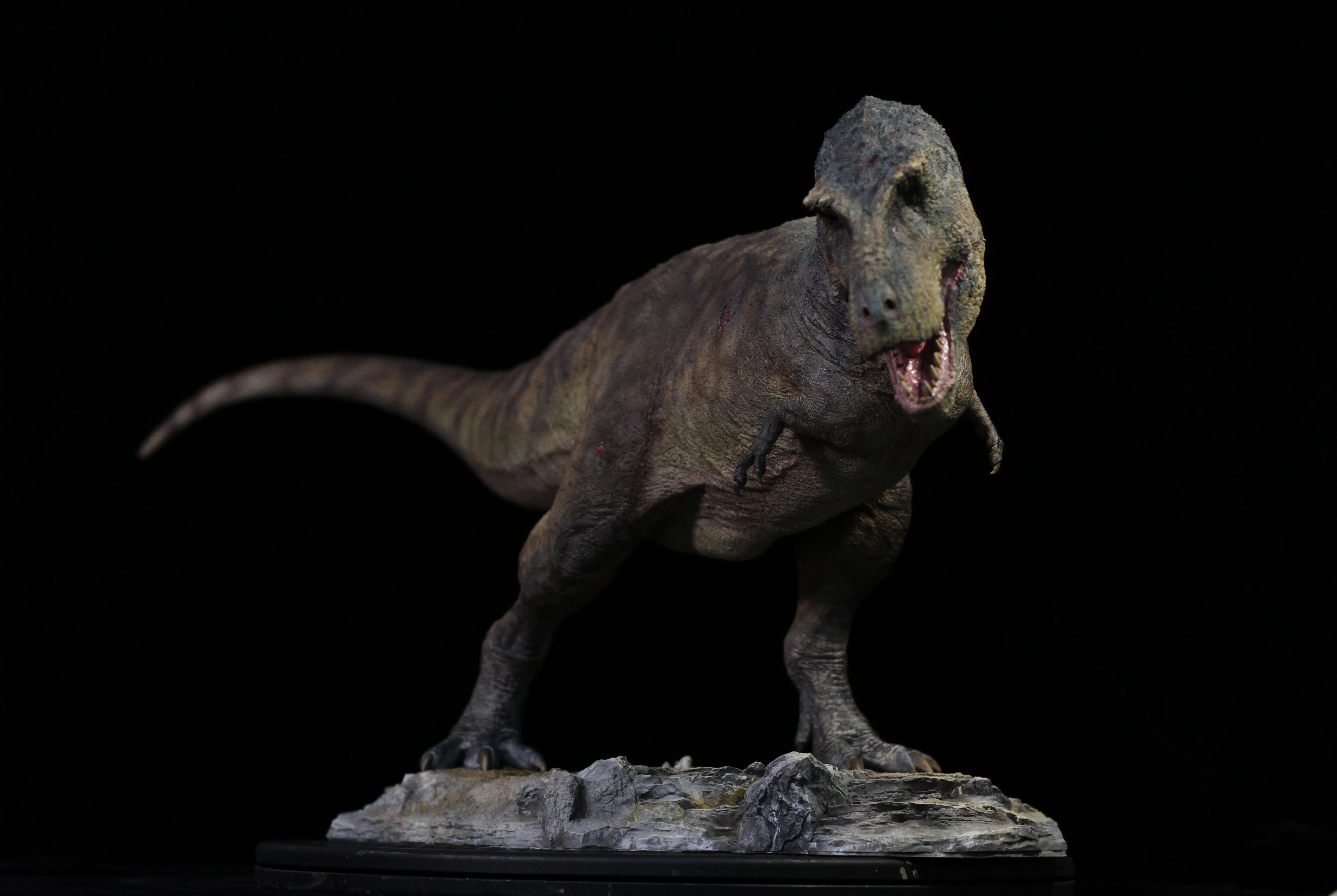 SHOWANNA 1:18 Scale Tyrannosaurus Rex VS Ankylosaurus SCENE STATUE