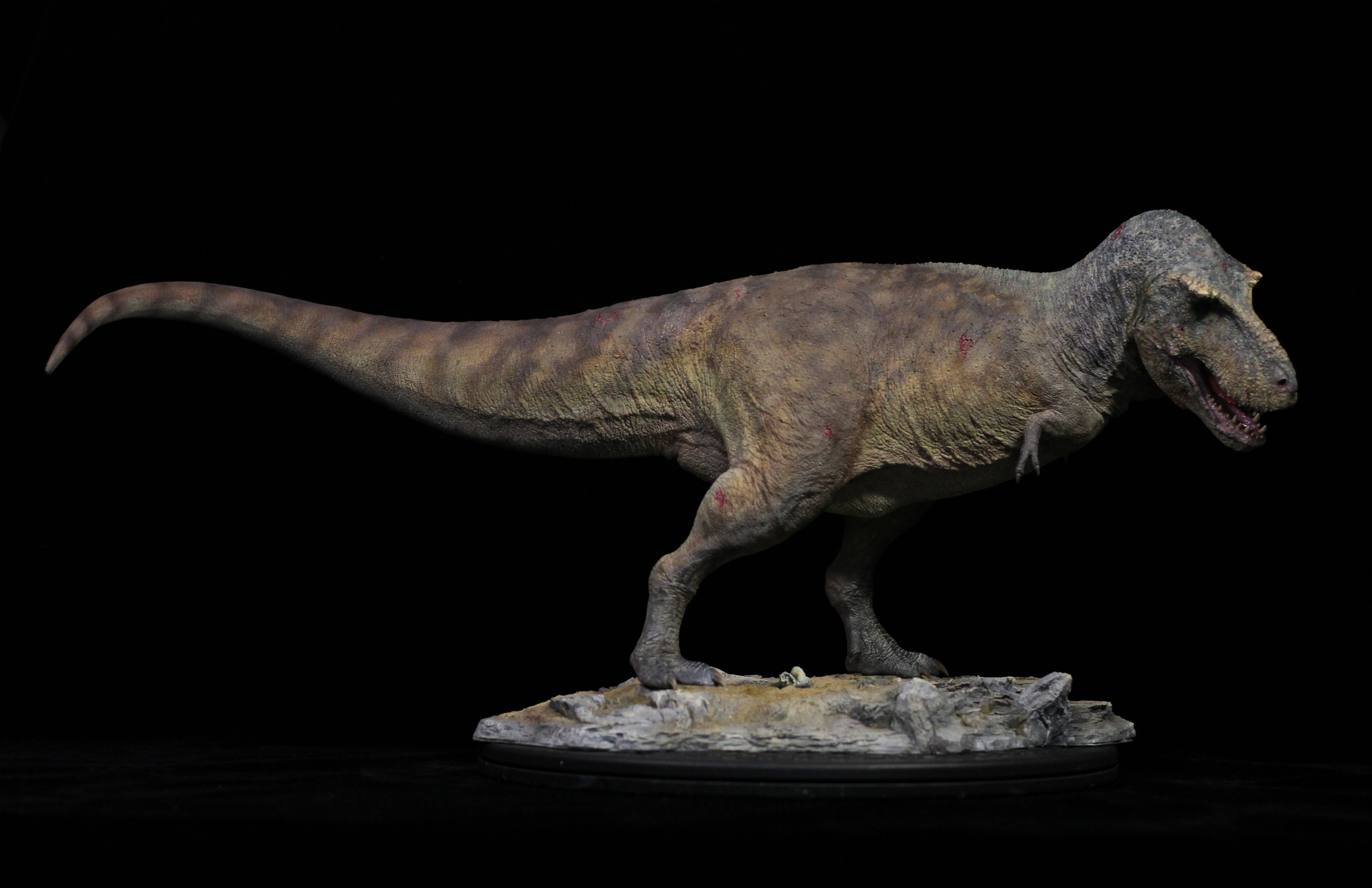 SHOWANNA 1:18 Scale Tyrannosaurus Rex VS Ankylosaurus SCENE STATUE