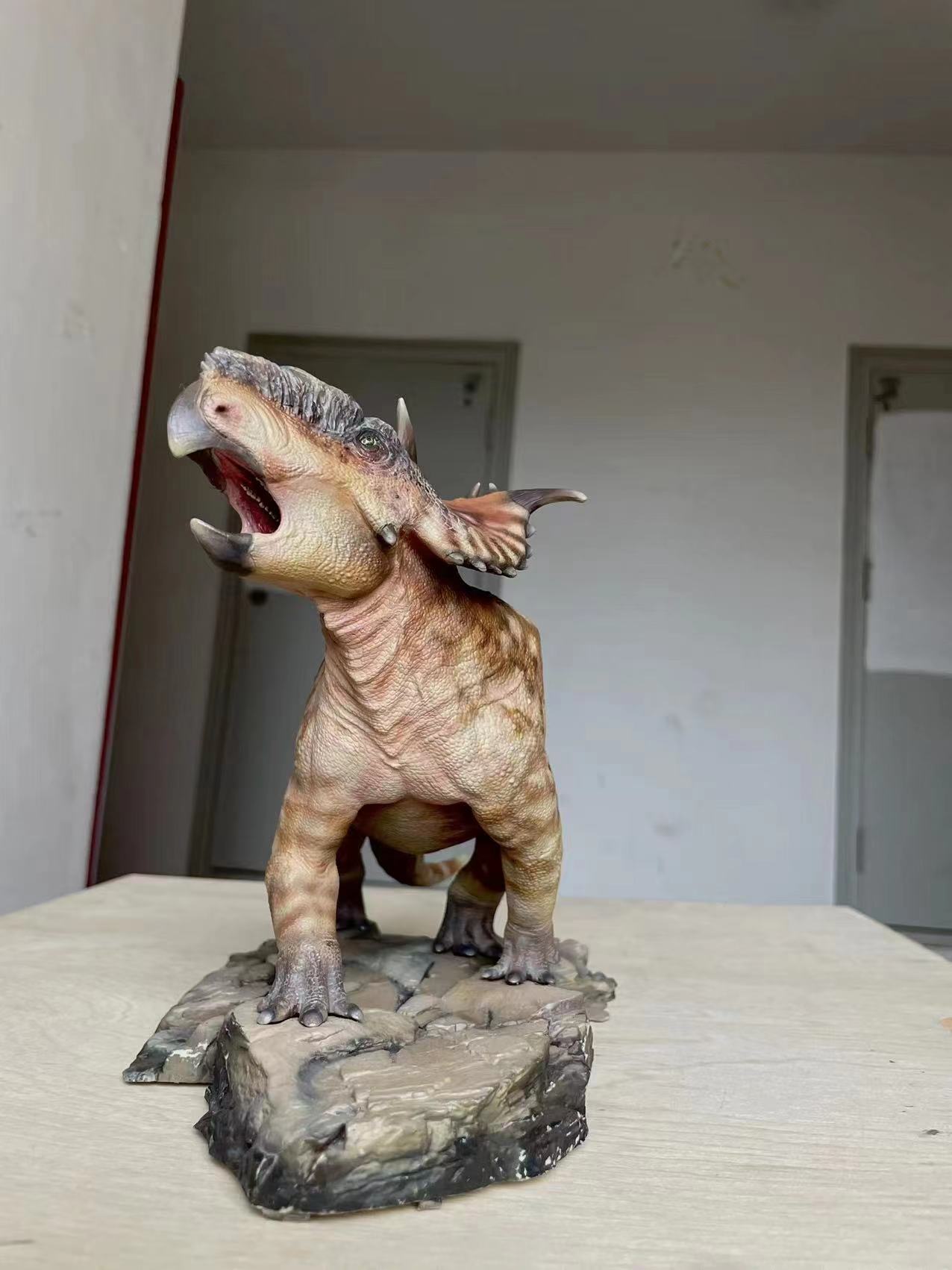 Aokhan Pachyrhinosaurus Scene Statue