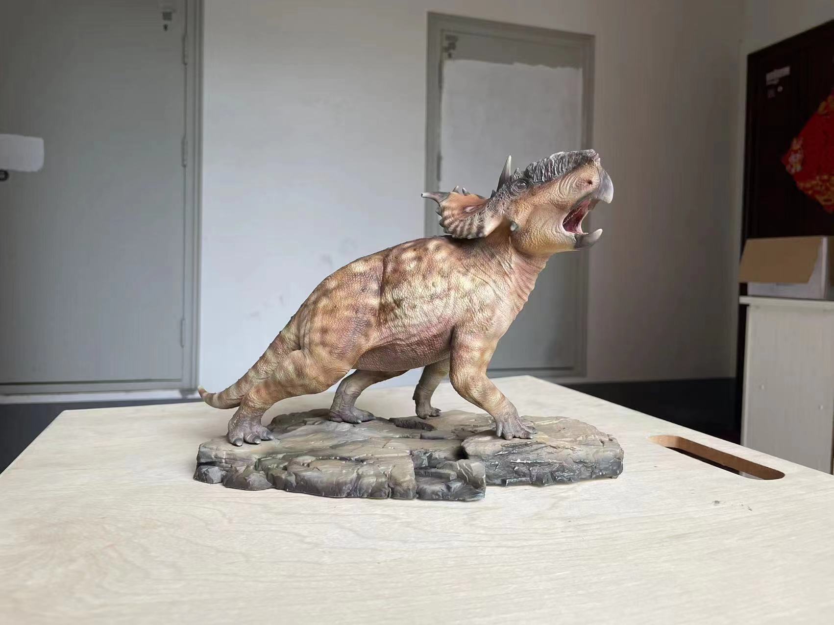 Aokhan Pachyrhinosaurus Scene Statue