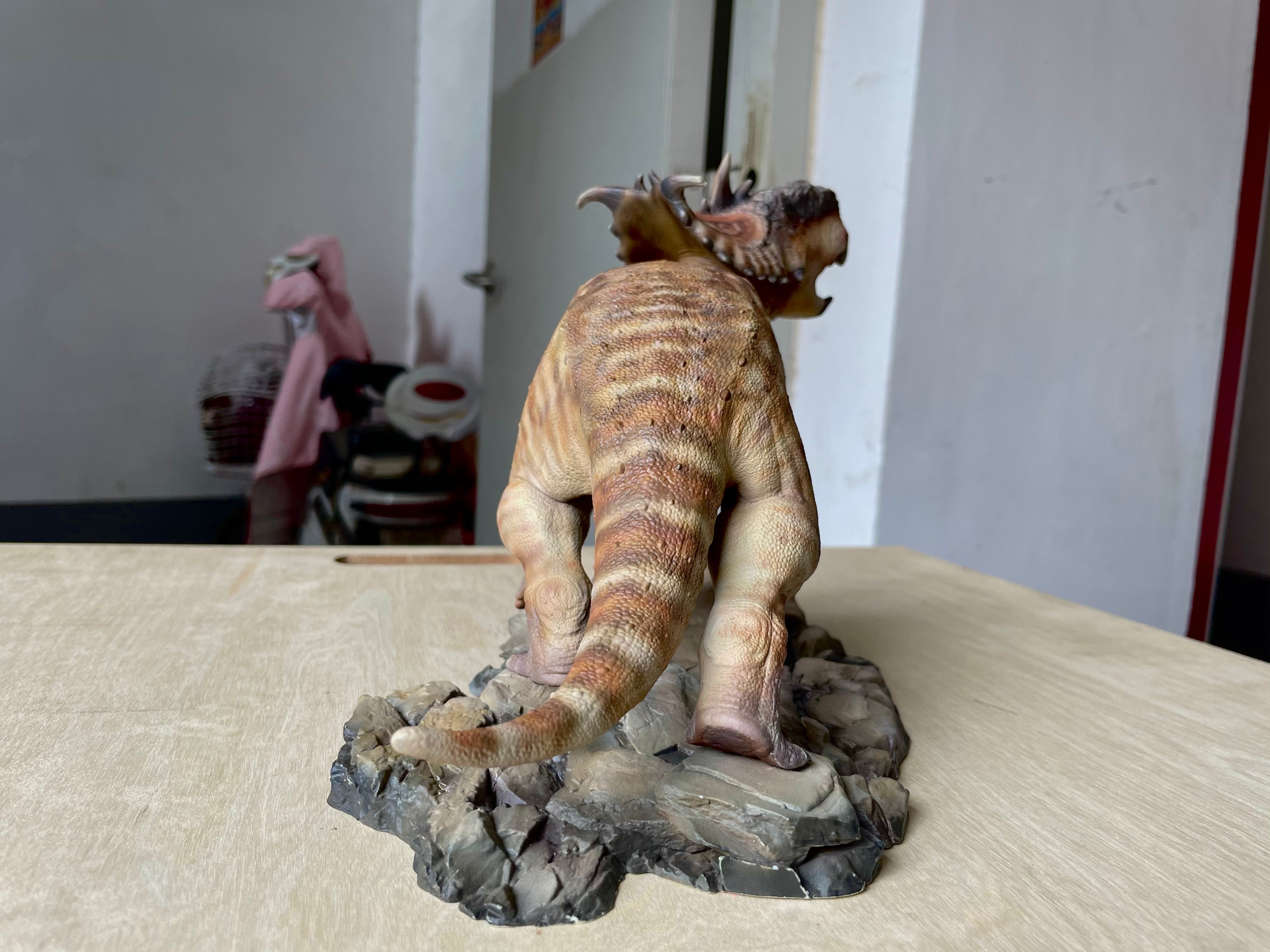 Aokhan Pachyrhinosaurus Scene Statue