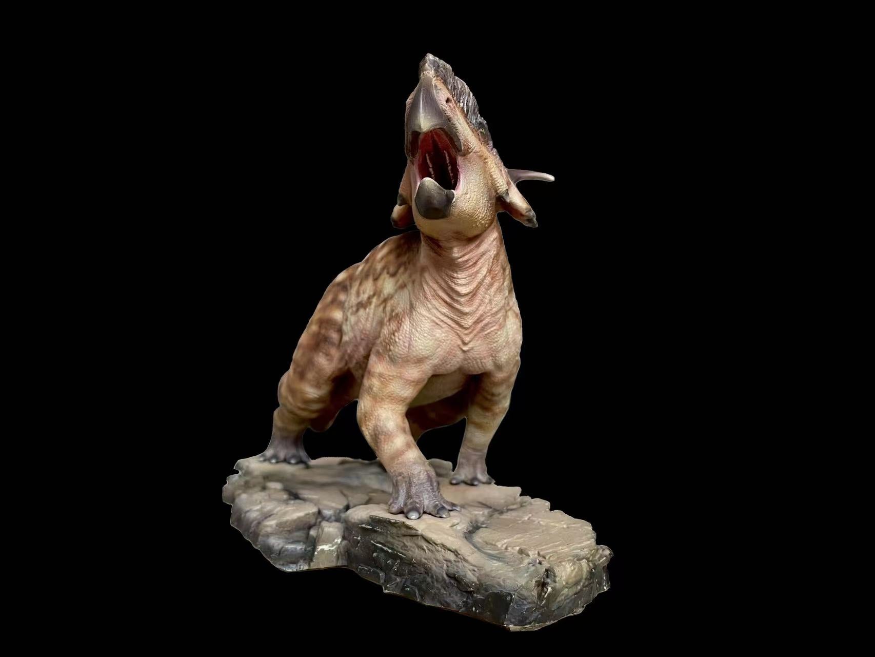 Aokhan Pachyrhinosaurus Scene Statue