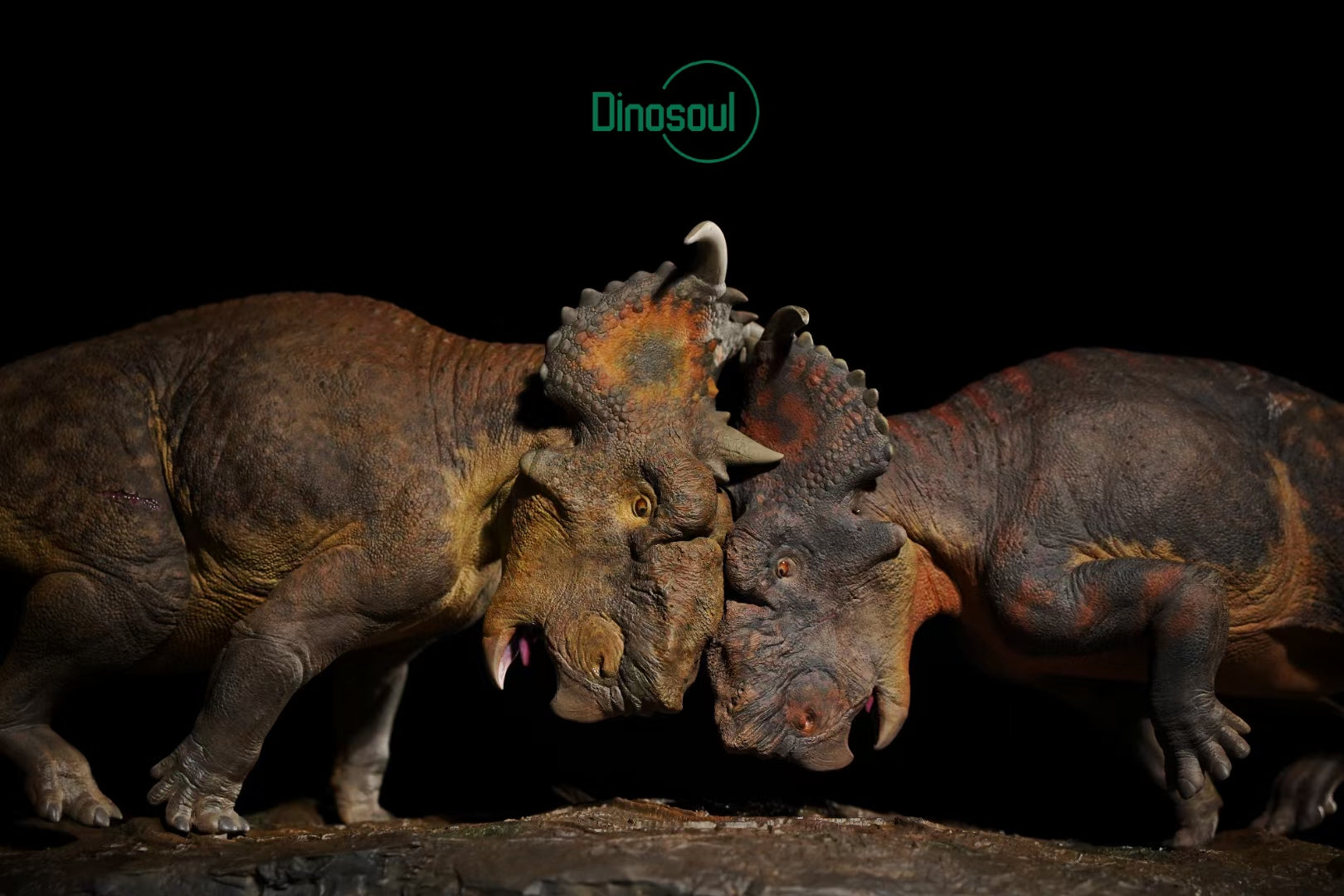 Dinosoul Studio Pachyrhinosaurus Battle Scene Model