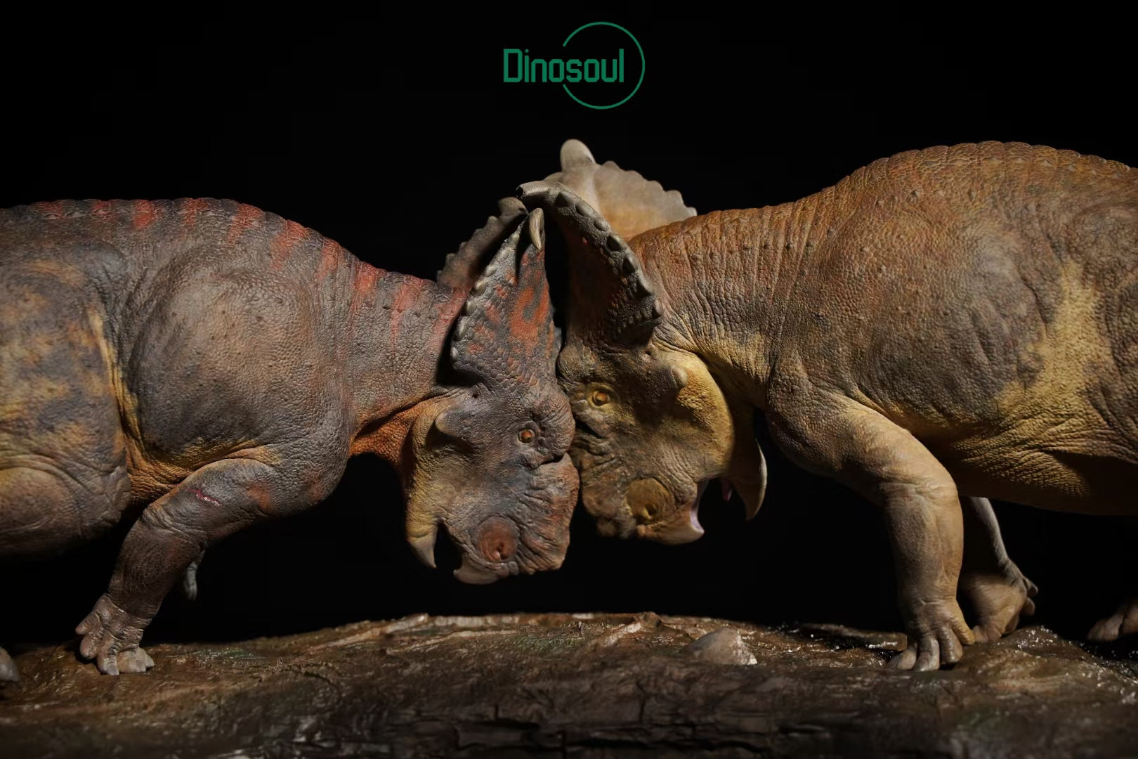Dinosoul Studio Pachyrhinosaurus Battle Scene Model