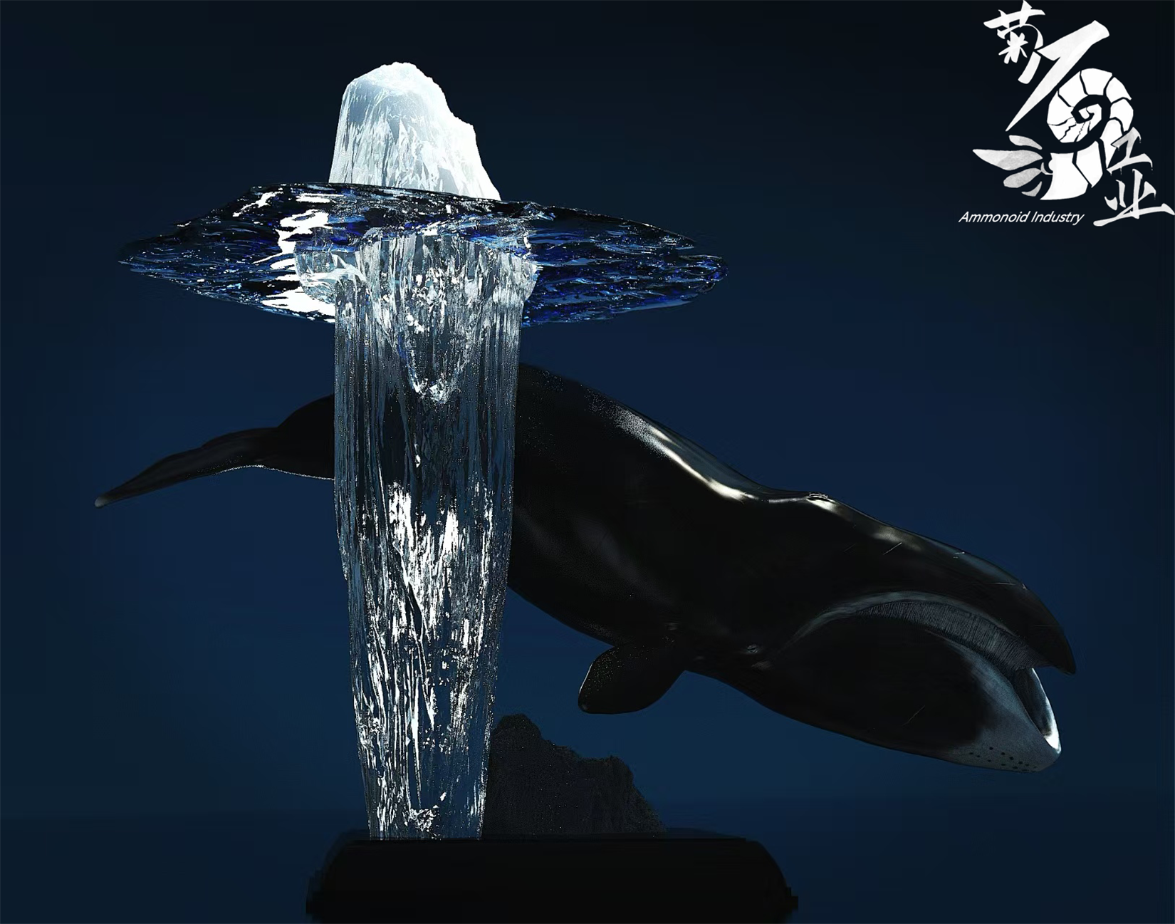 Ammonoid Industry 1/35 Scale Bowhead Whale Scene Model