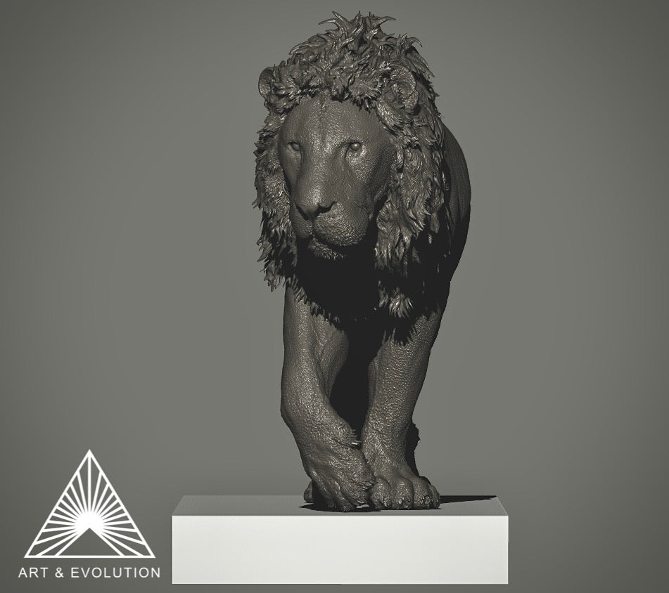 Art&Evolution Studio African Lion Lorkulup Model