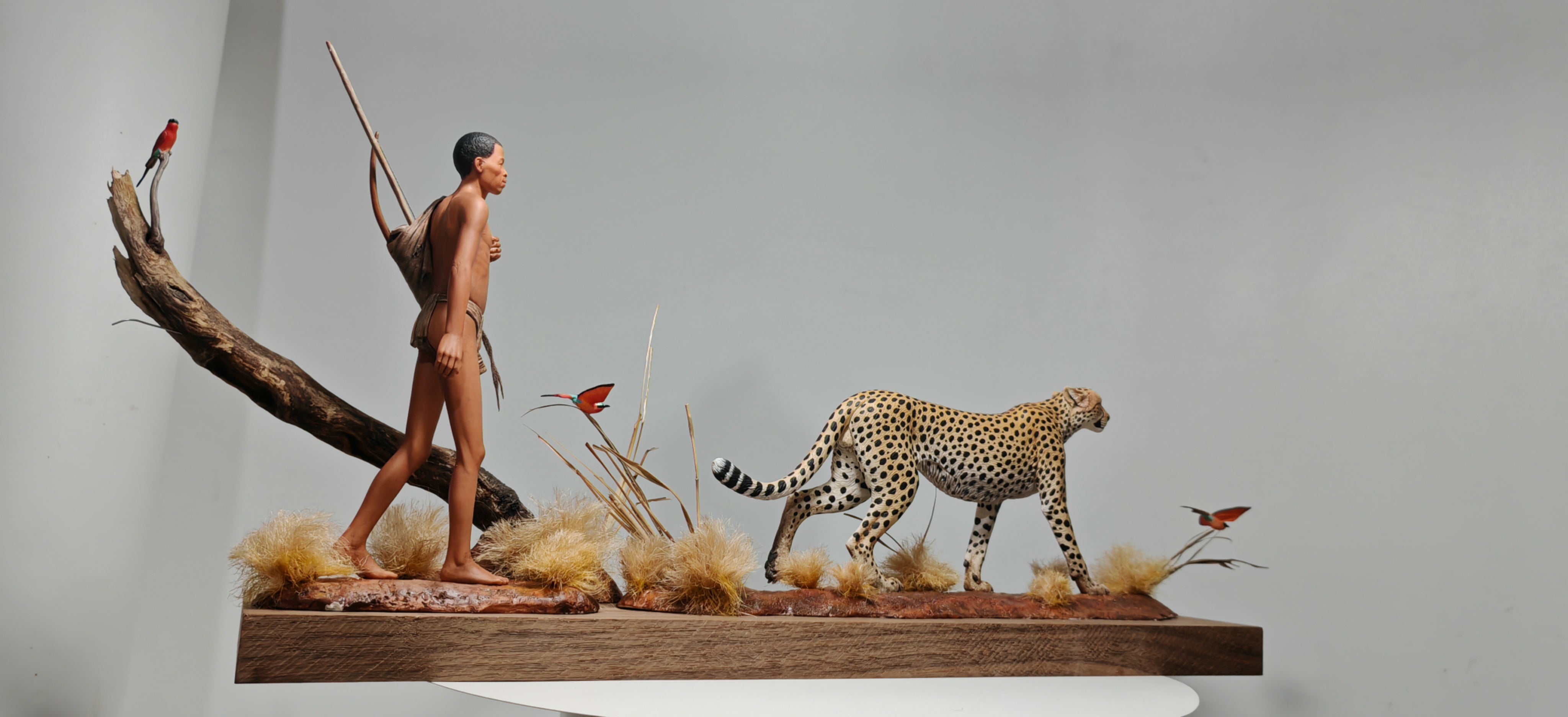 GuoXiong Studio Bushmen Cheetah Scene Model