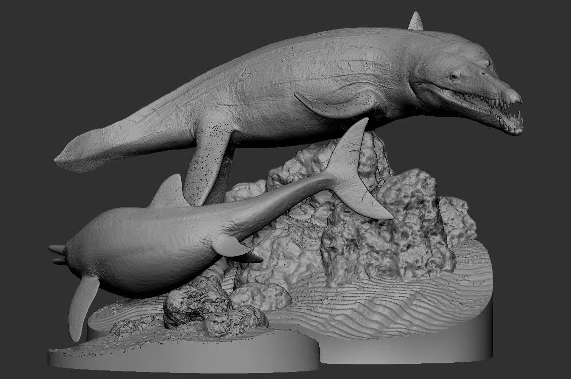 SHOWANNA Kronosaurus Platypterygius Model