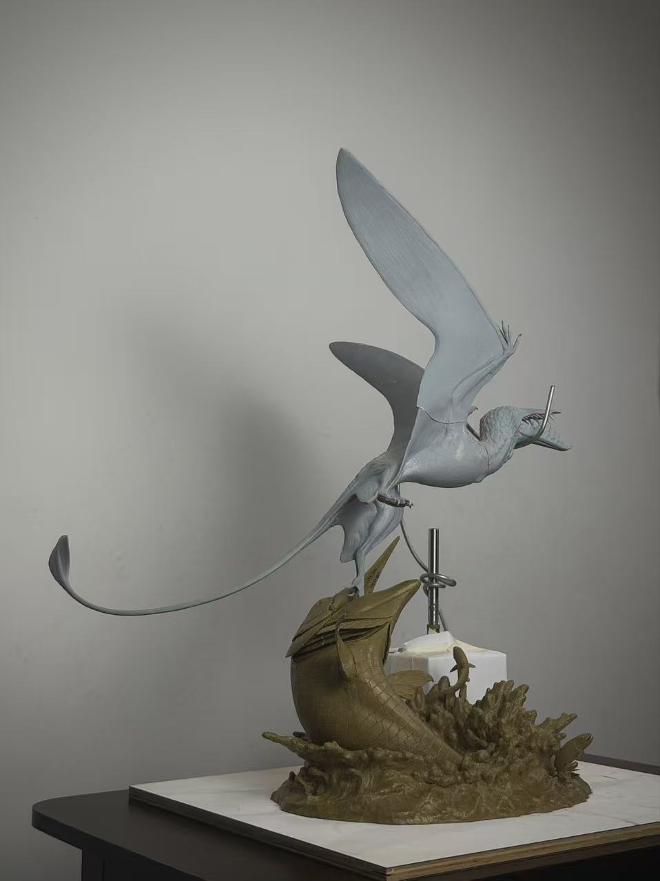 Sensen 1:1 Scale Rhamphorhynchus Aspidorhynchus Scene Model