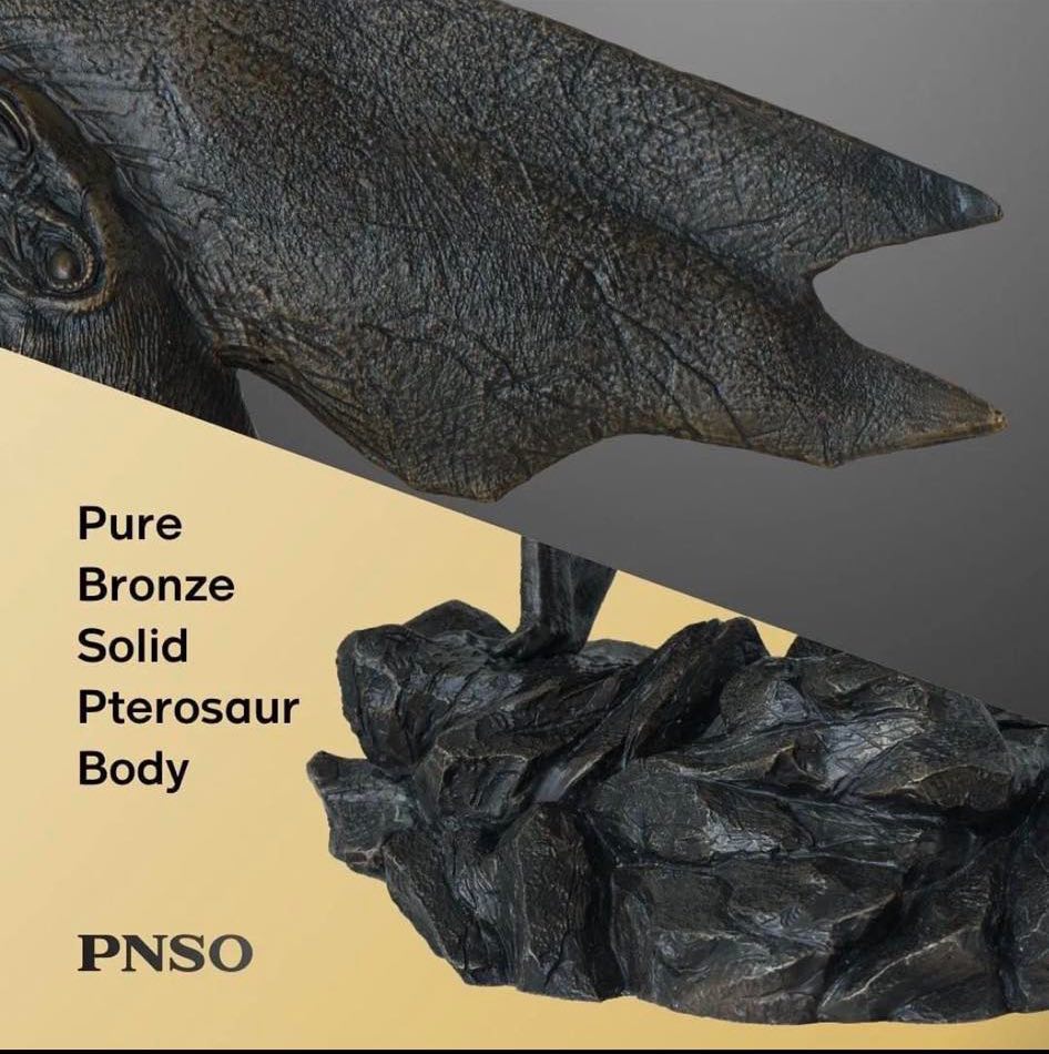 PNSO SCIENTIFIC ART SCULPTURESBY ZHAO CHUANG & YANG YANGGALLERY SERIES SIMON THE THALASSODROMEUS 1:6 BRONZE SCULPTURE LIMITED VERSION