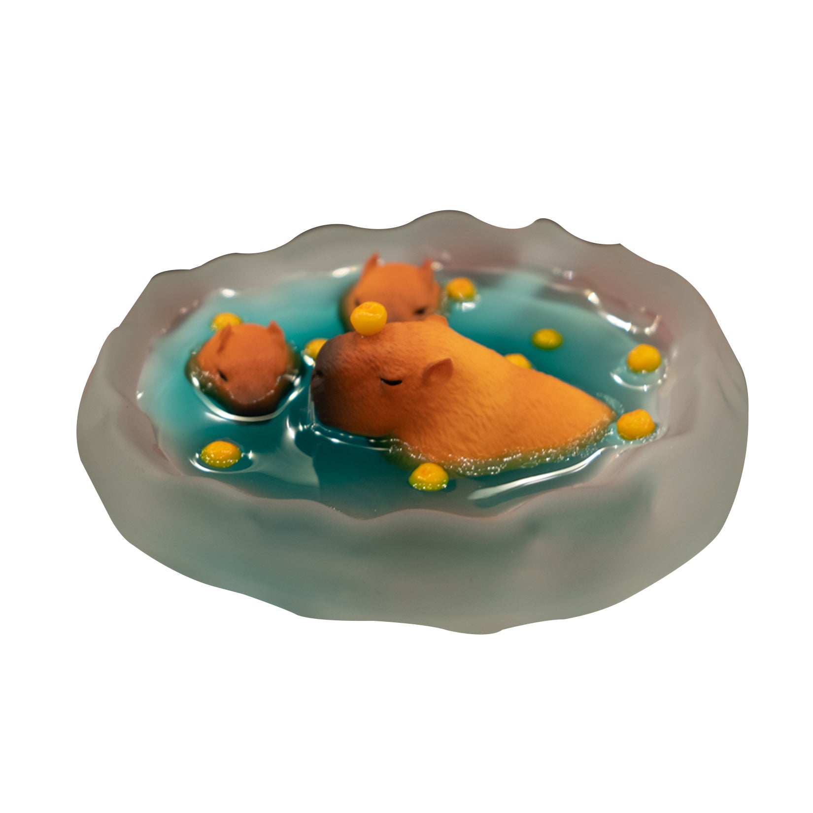 Bathing Capybara Figure Animal Figure