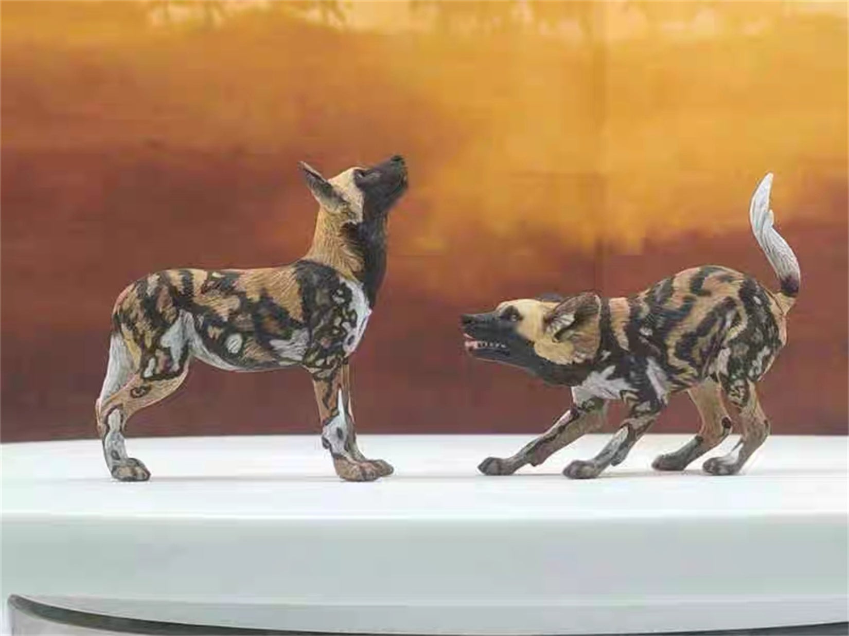 1/18 Scale Leopard Hyena Scene Model