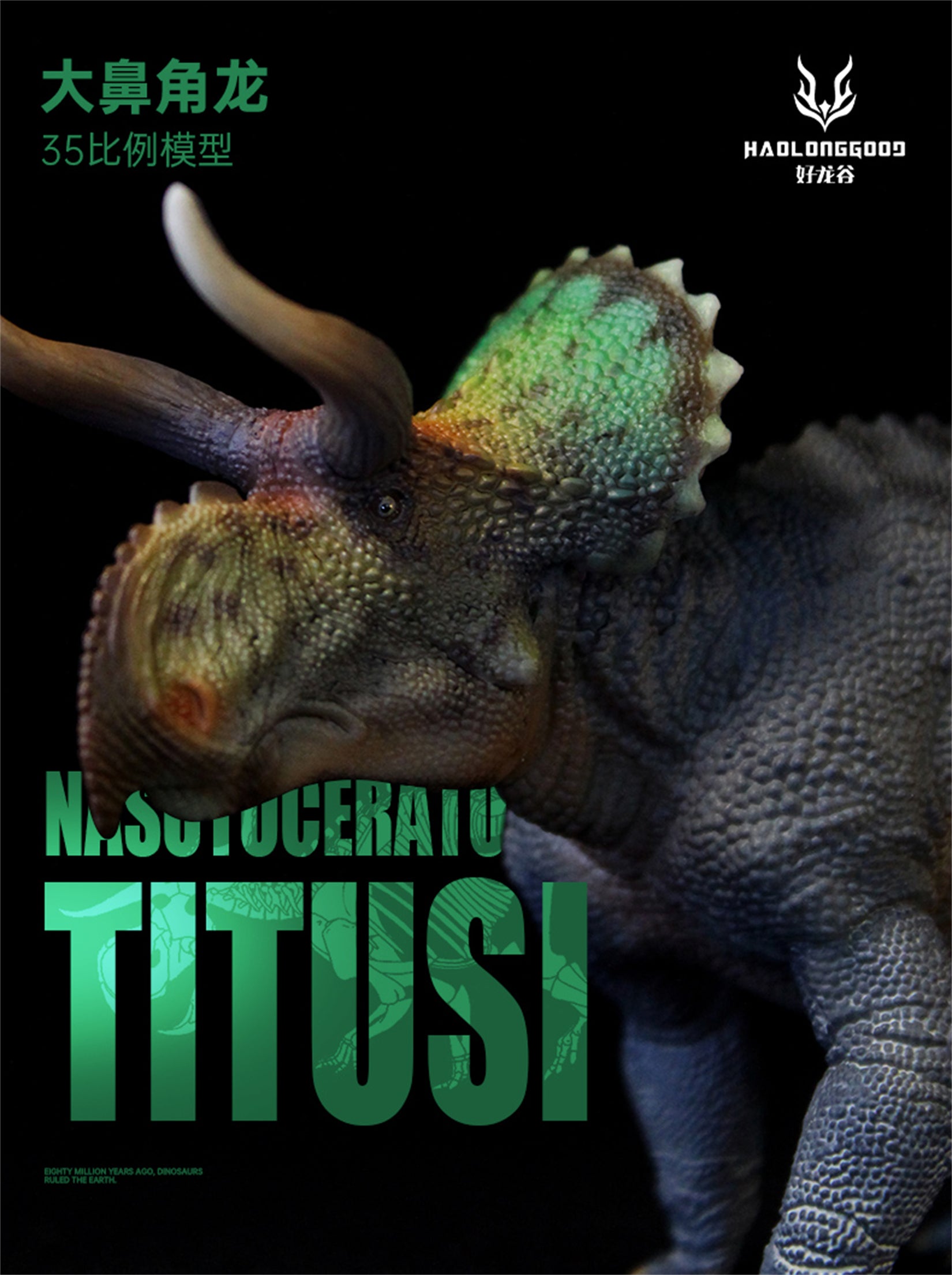 GRTOYS 1:35 Scale Nasutoceratops titusi Model
