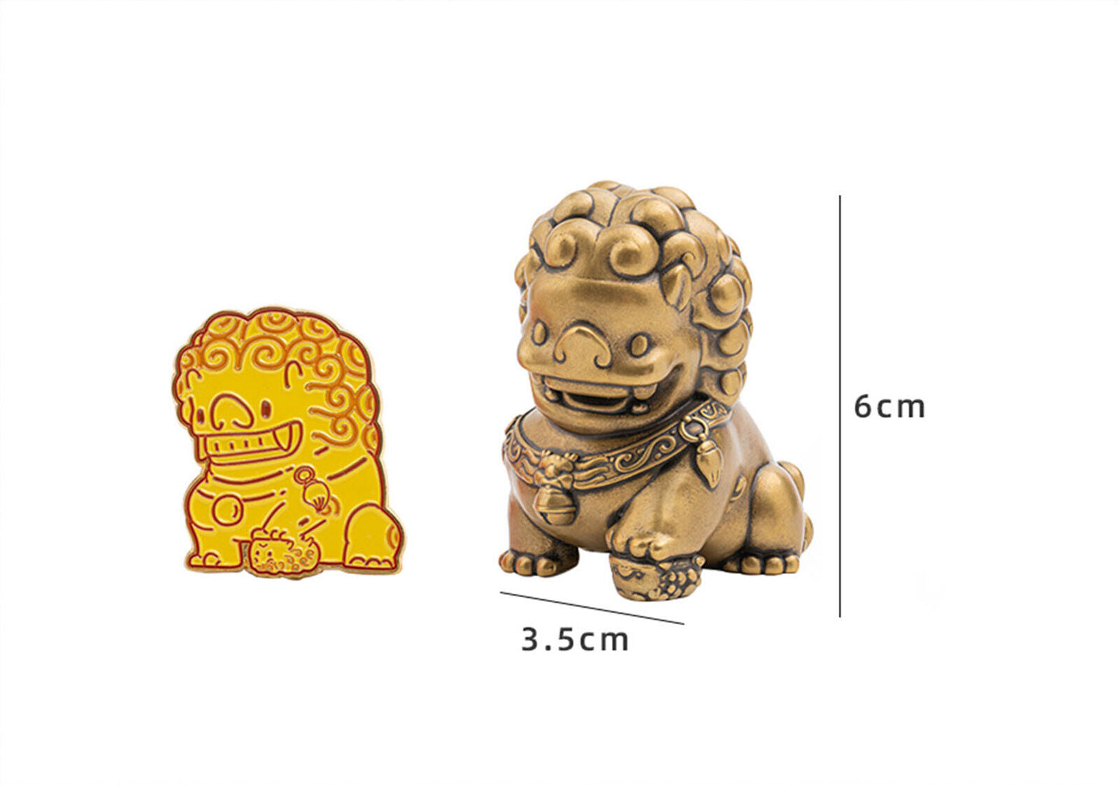 KONGZOO Brass Lion Model