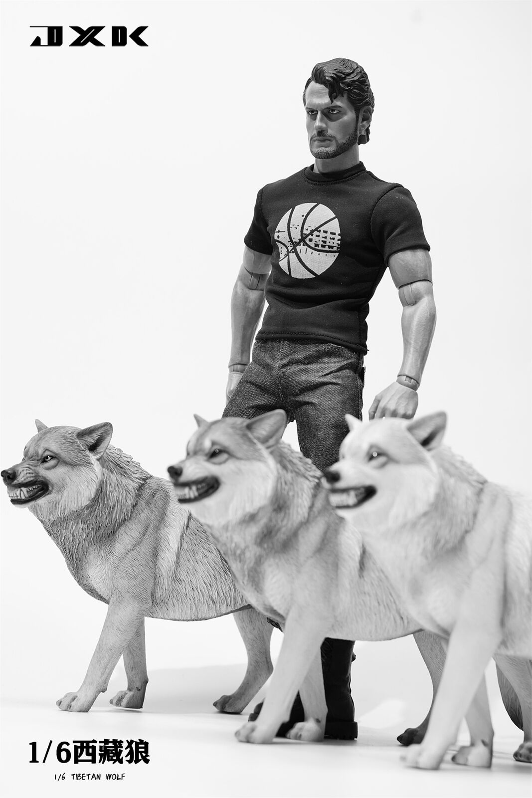 JXK 1/6 Tibetan Wolf Model