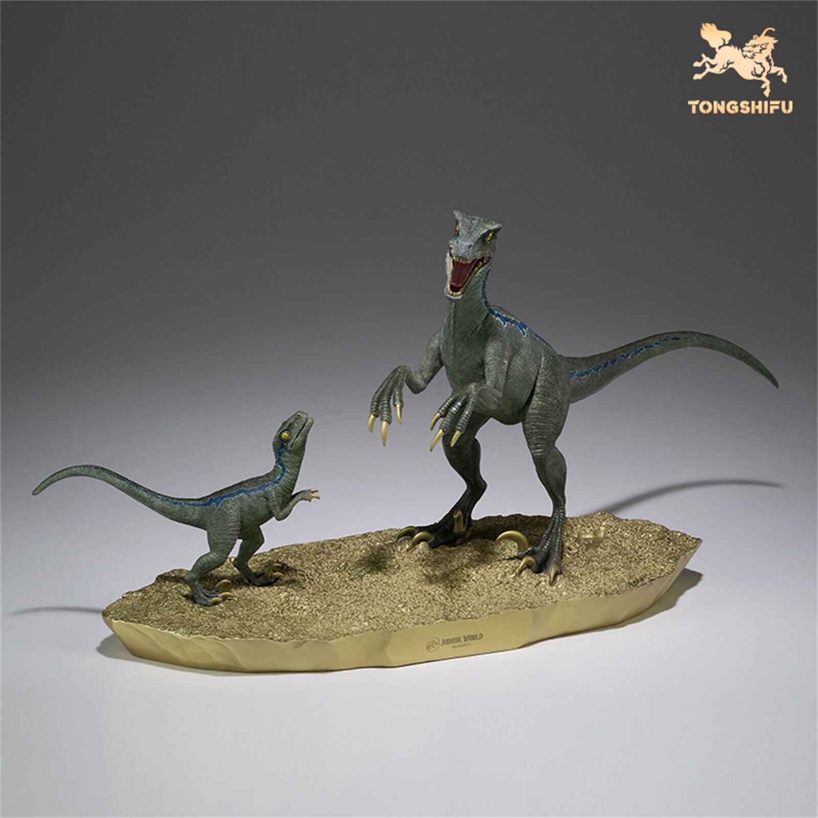 TONGSHIFU 1/8 Velociraptor & Baby Model