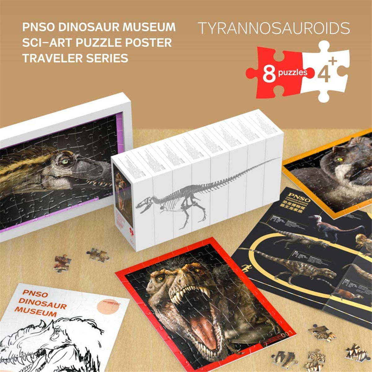 PNSO Dinosaur Museum Puzzle Poster Figure