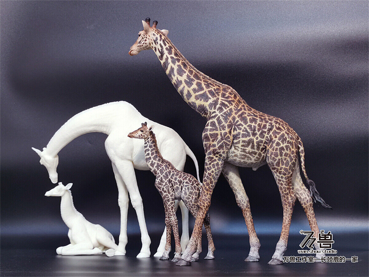 WANSHOU Studio The Giraffe Family Scene Statue