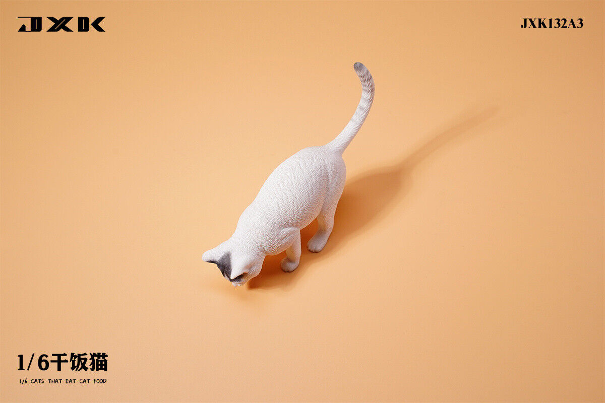 JXK 1/6 Cats That Eat Cat Food Model