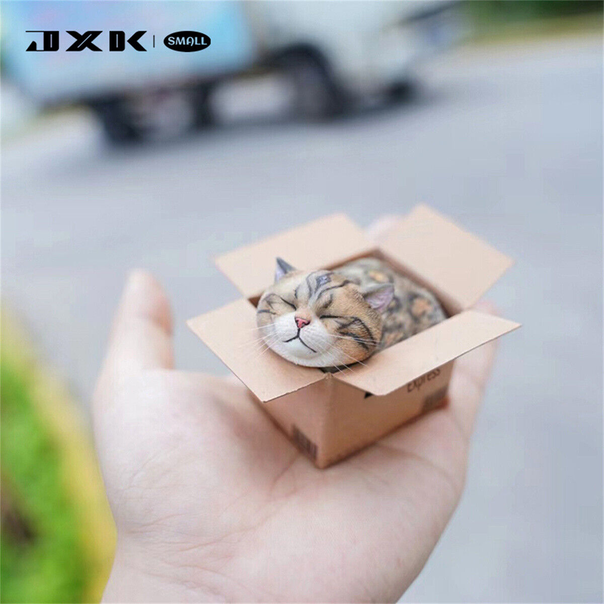 JXK The Cat In The Delivery Box Model