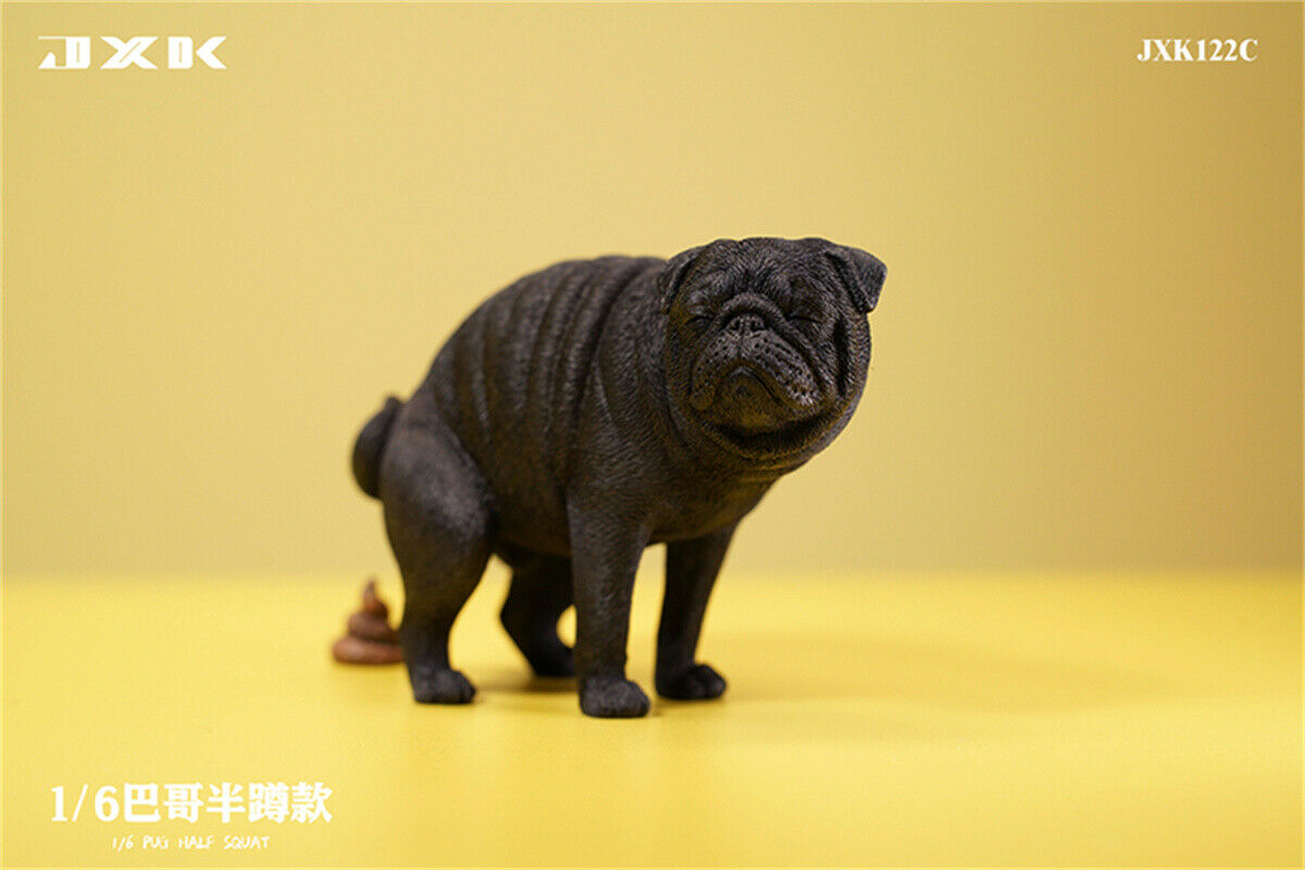 JXK 1/6 Pug Half Squat Model