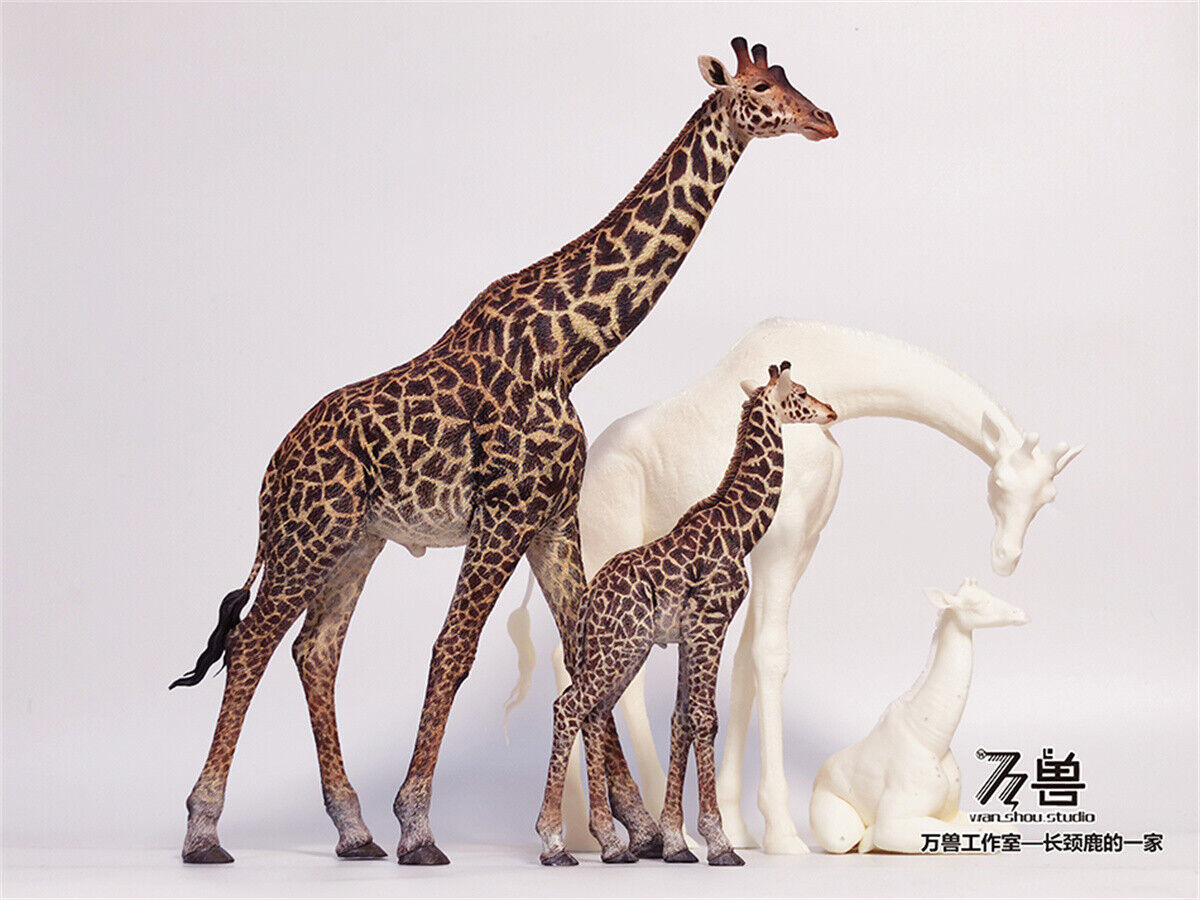 WANSHOU Studio The Giraffe Family Scene Statue