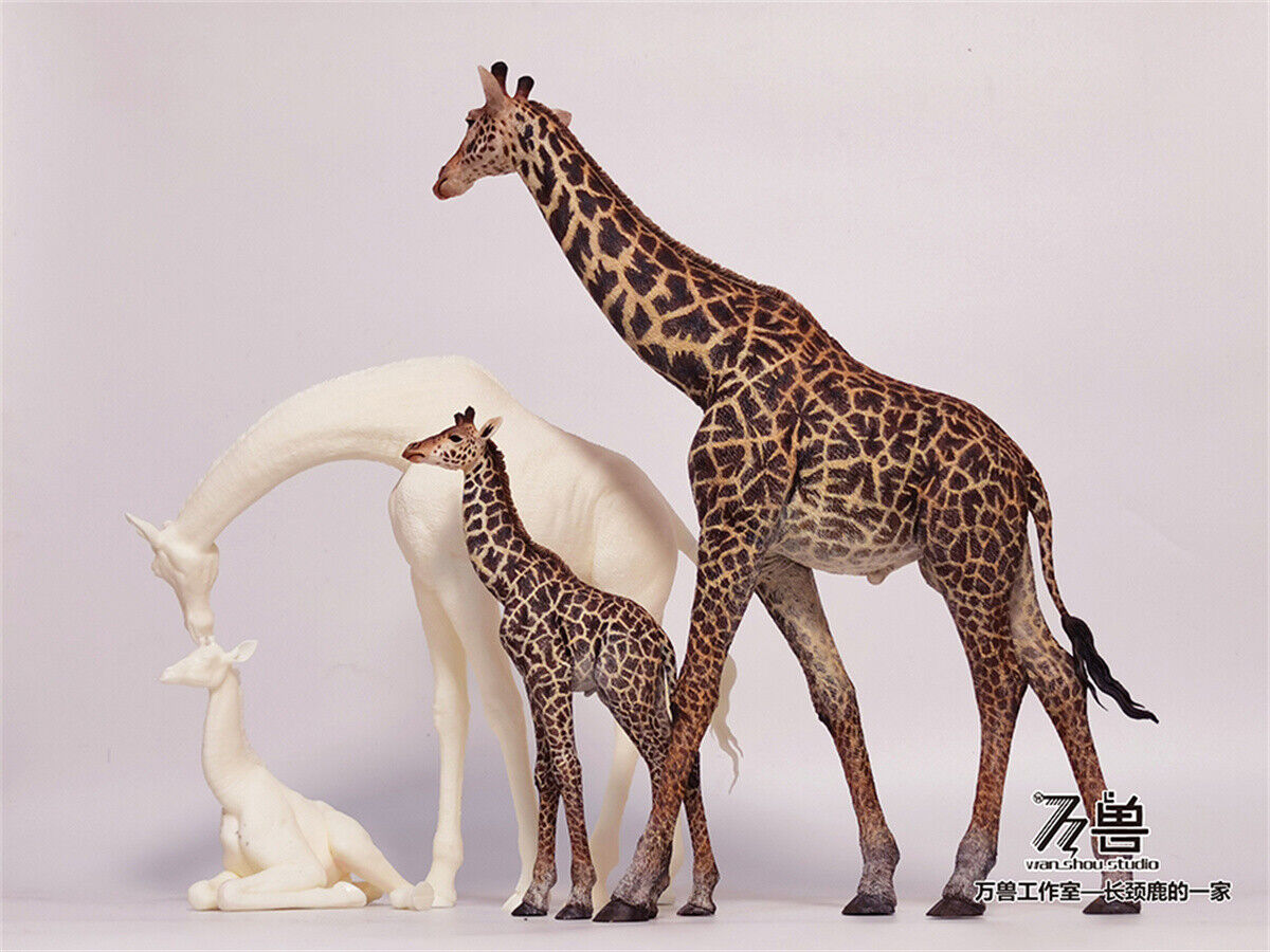 WANSHOU Studio The Giraffe Family Scene Statue