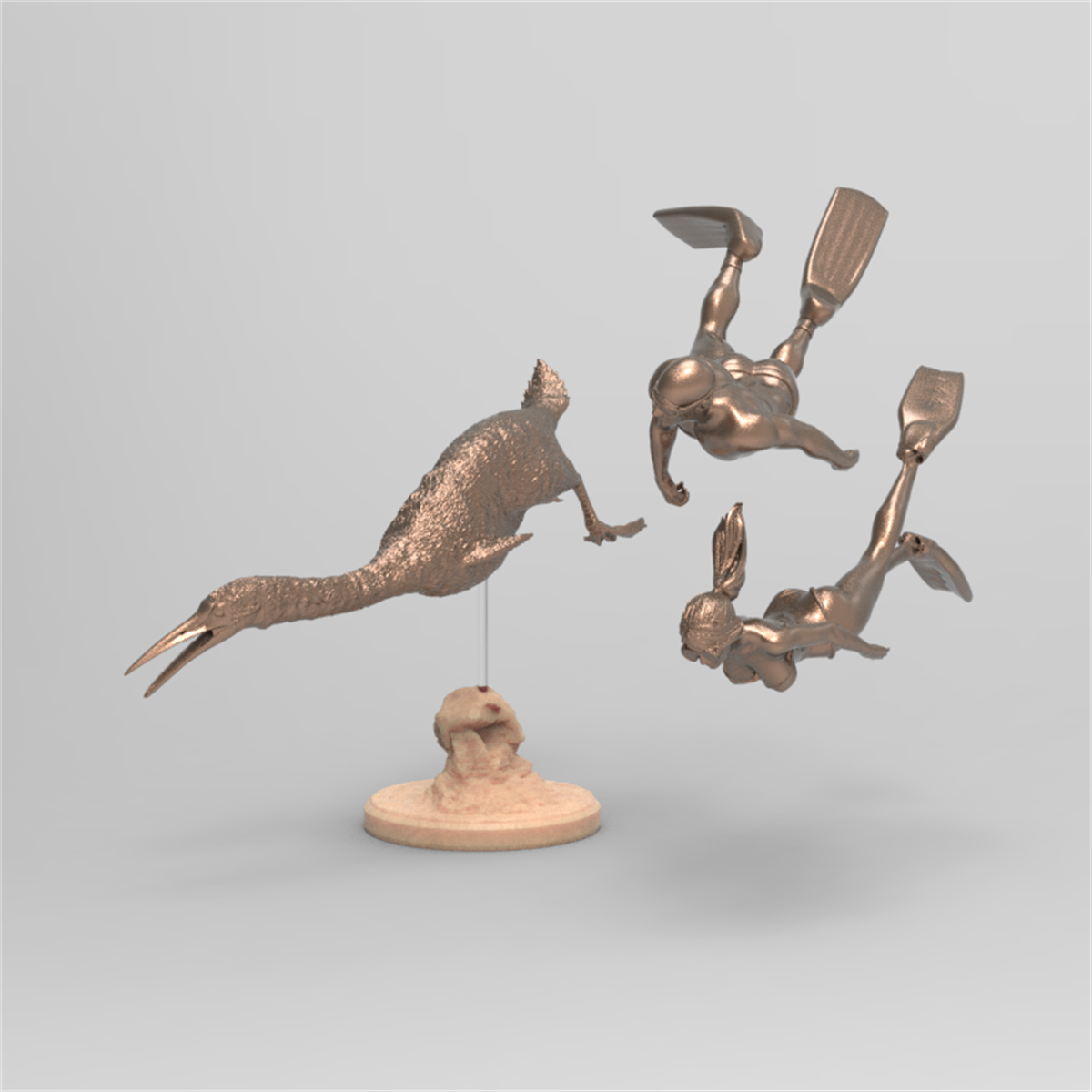 Rheic 1/35 Hesperornis Model