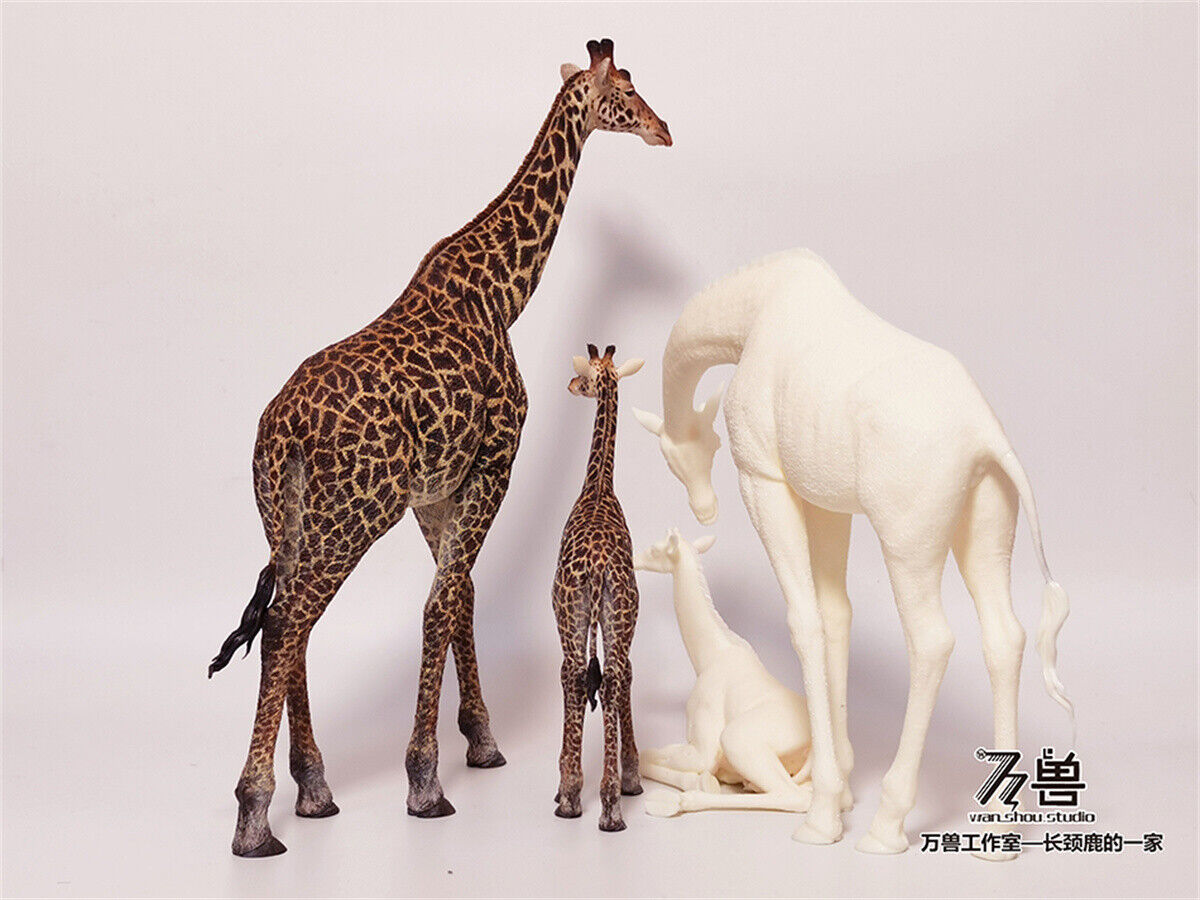 WANSHOU Studio The Giraffe Family Scene Statue
