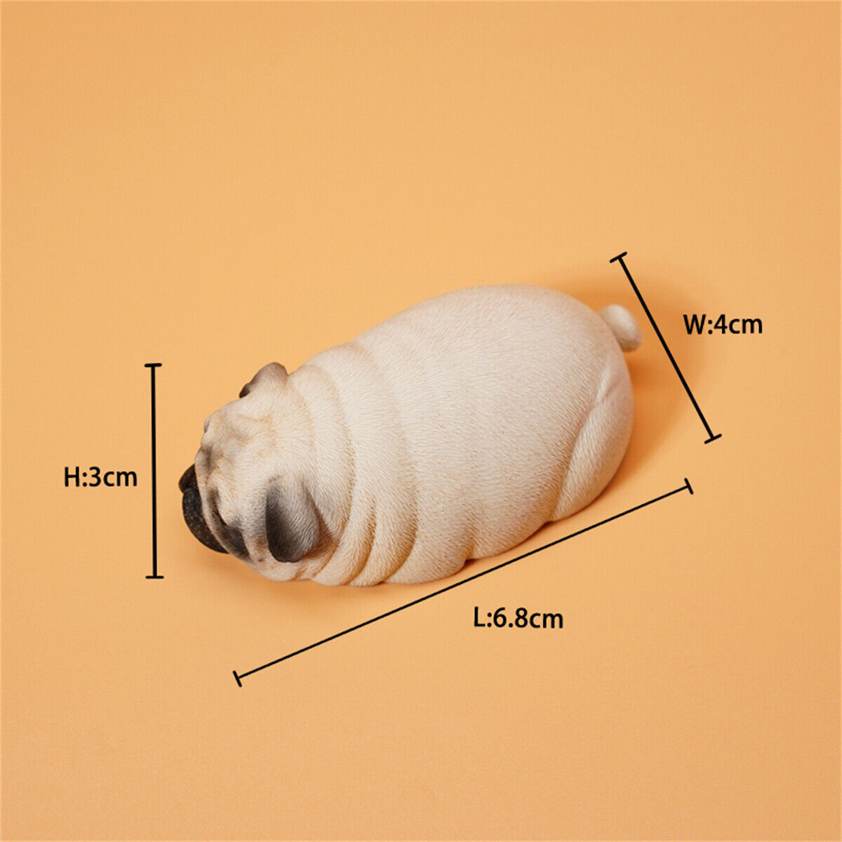 JXK Small A Pug Like Bread Model