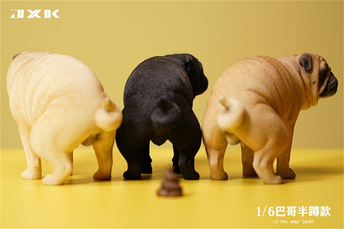 JXK 1/6 Pug Half Squat Model