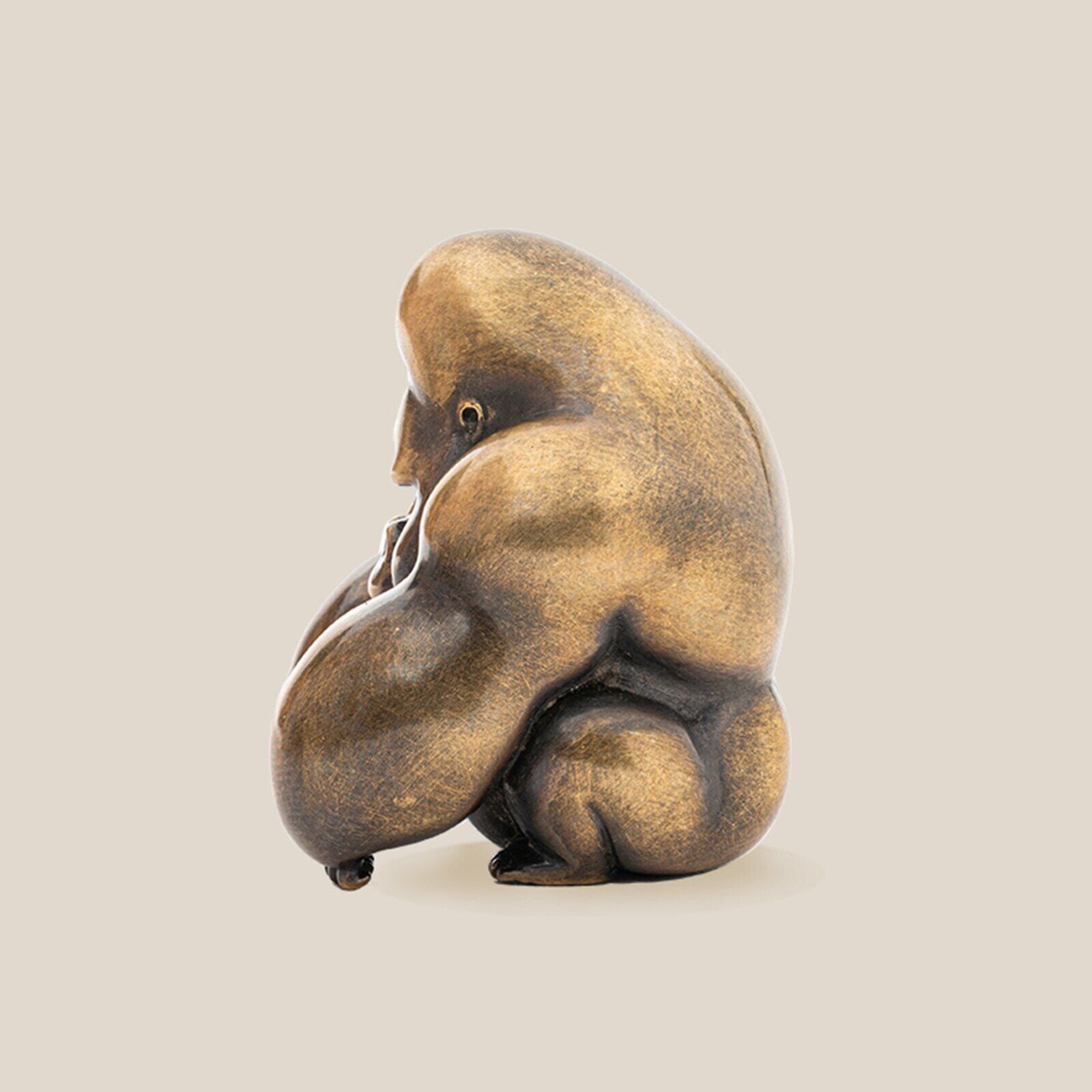 KONGZOO Brass Gorillas Model