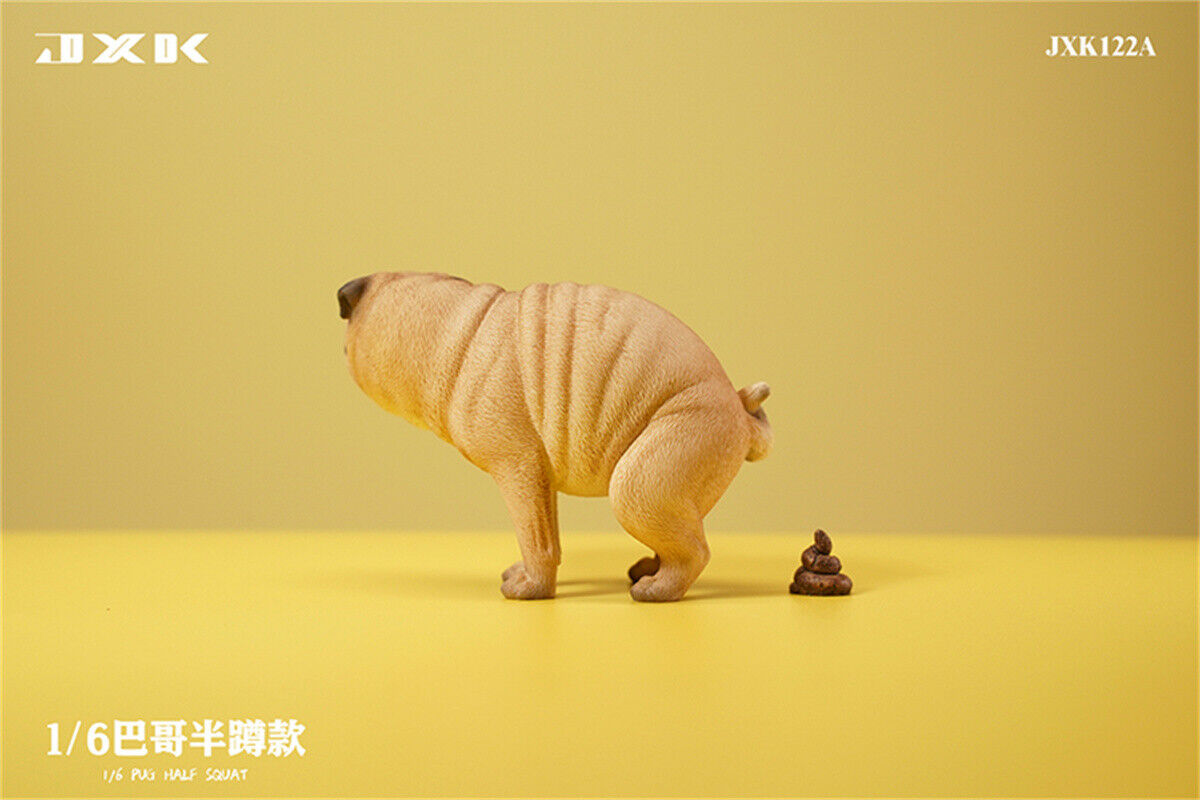 JXK 1/6 Pug Half Squat Model