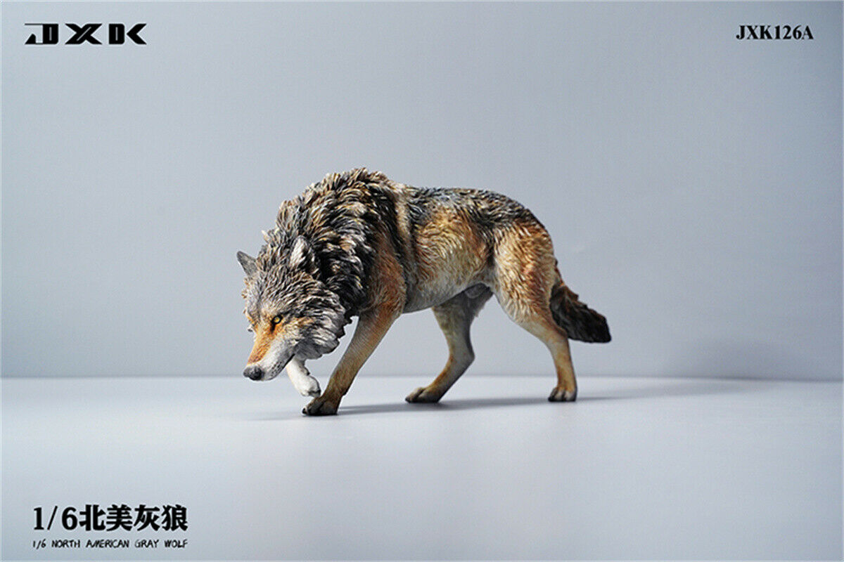 JXK 1/6 North American Gray Wolf Model
