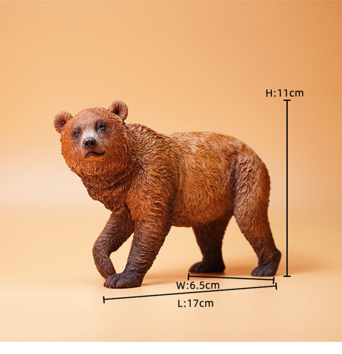 JXK 1/6 Little Brown Bear Model