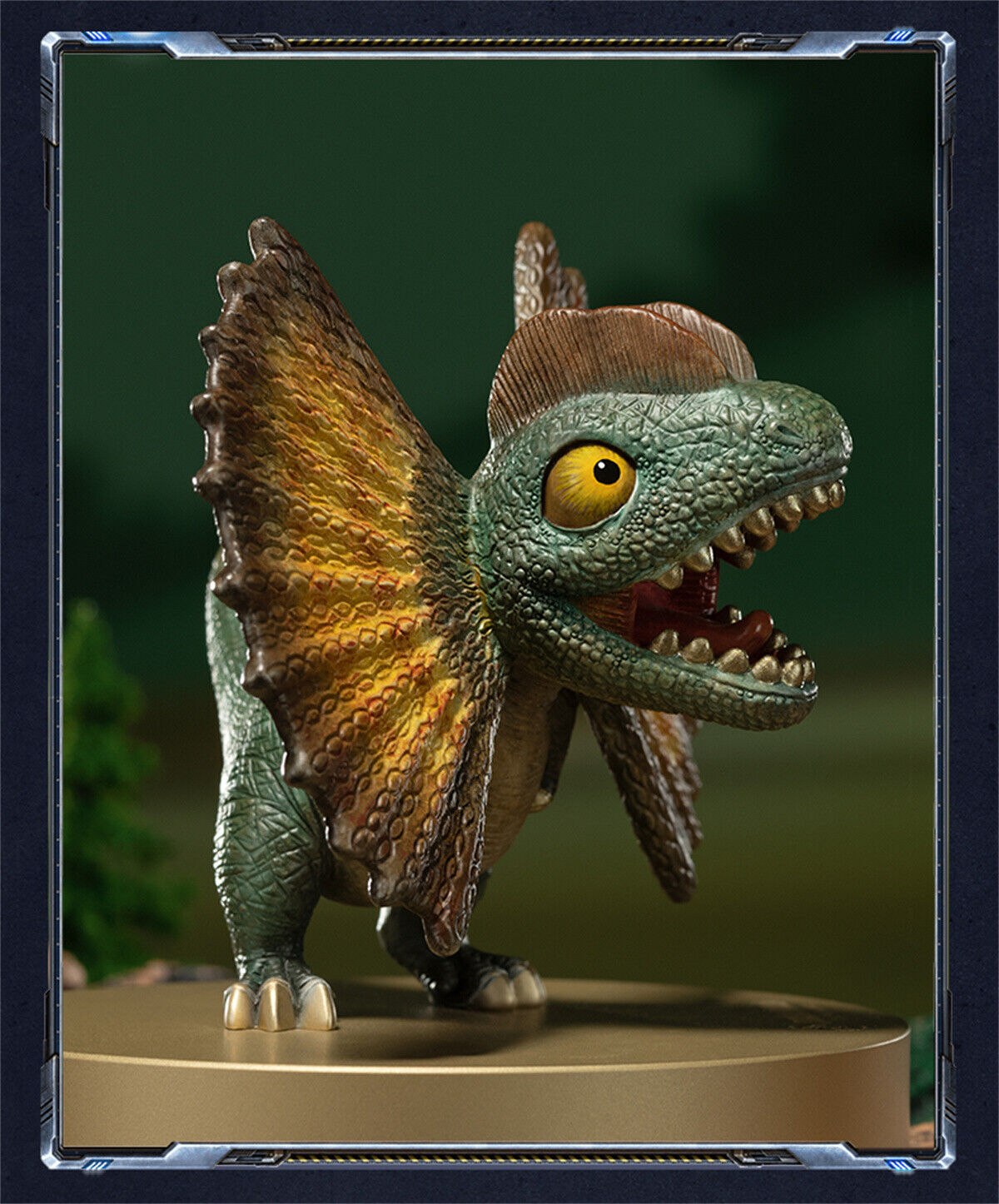 TONGSHIFU Mini Brass Dinosaur Model