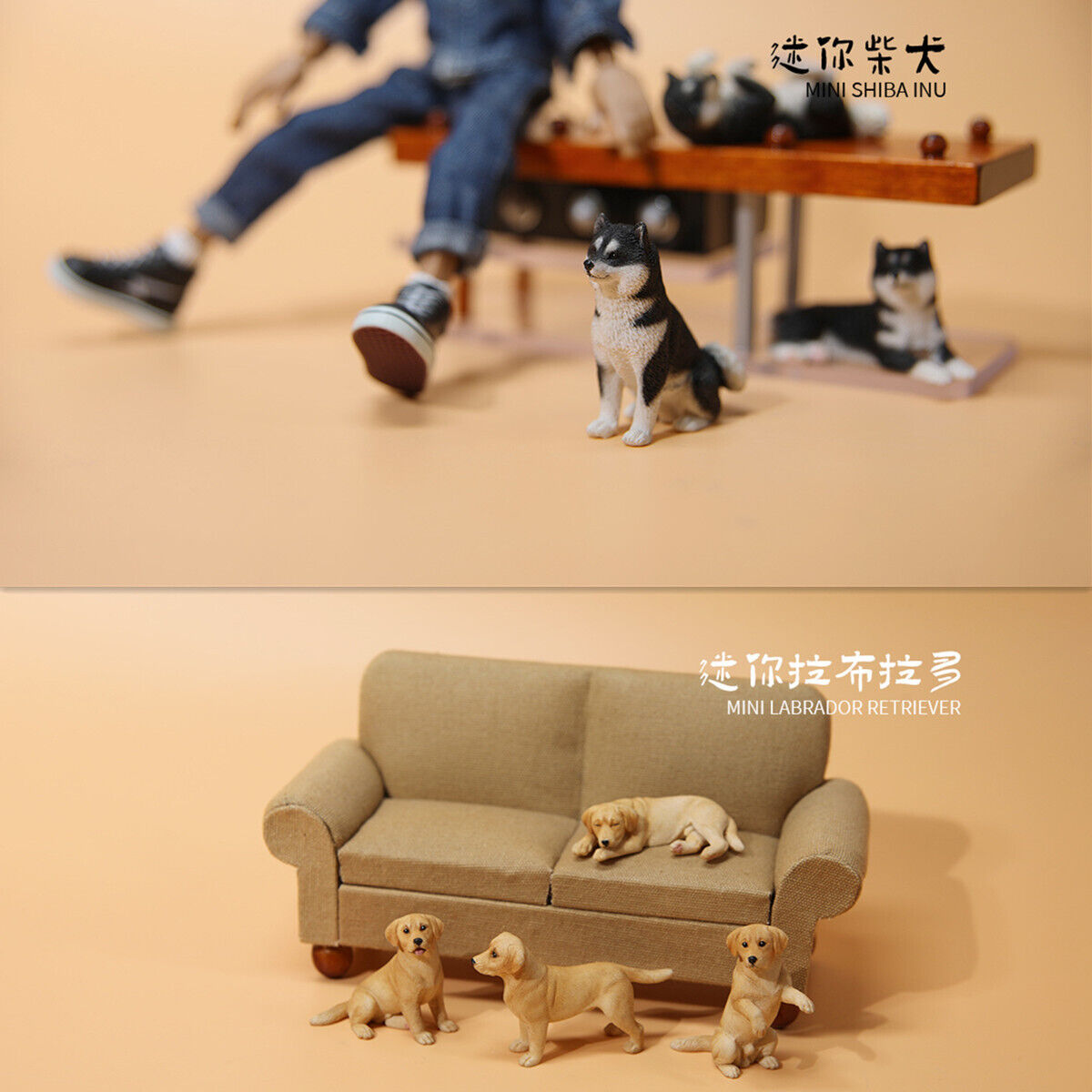 JXK 1/6 Small Mini Dog Model