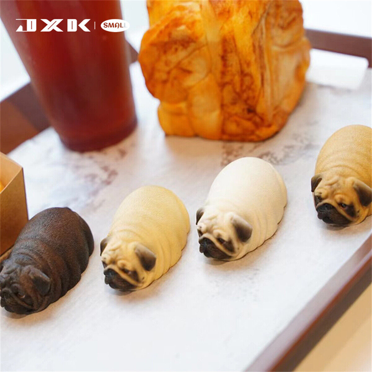 JXK Small A Pug Like Bread Model