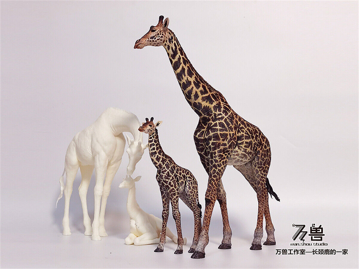WANSHOU Studio The Giraffe Family Scene Statue